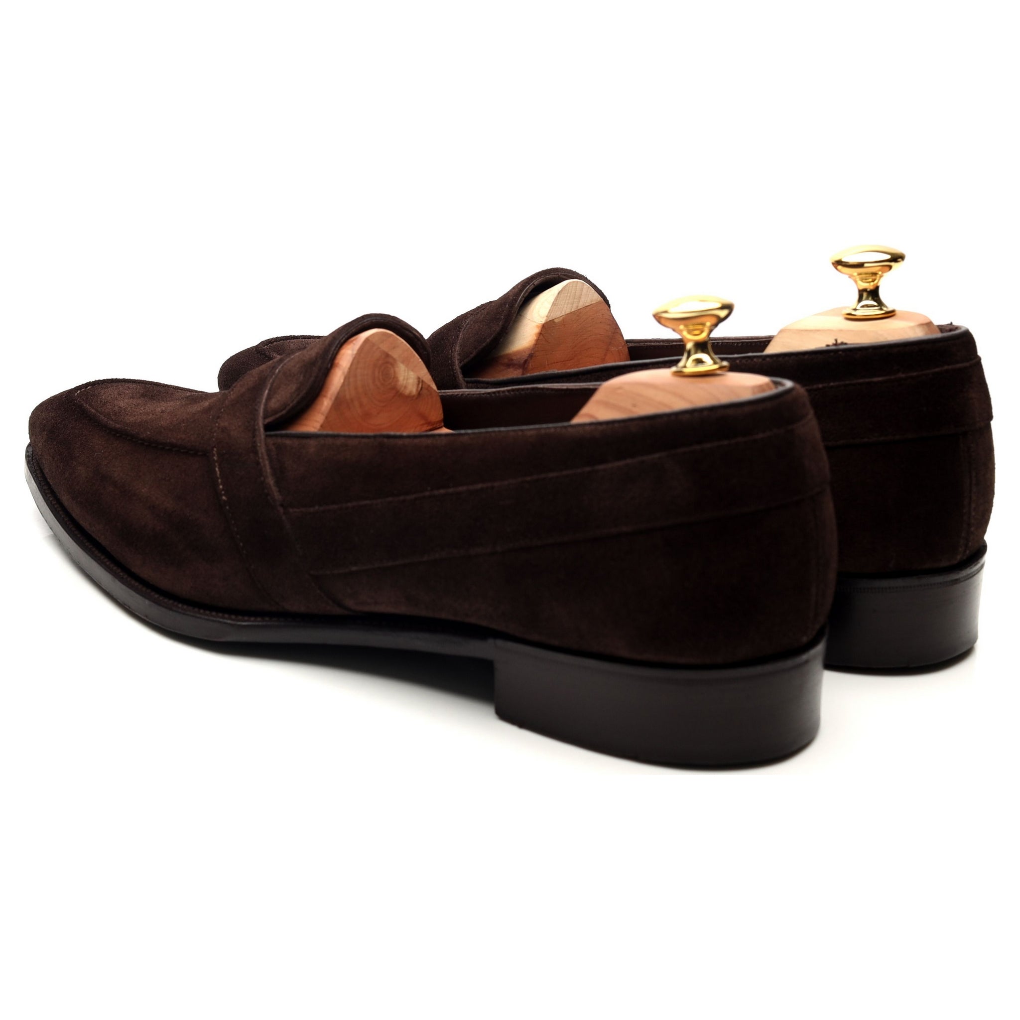 Anthony Cleverley Baron mocassin daim marron UK 11.5
