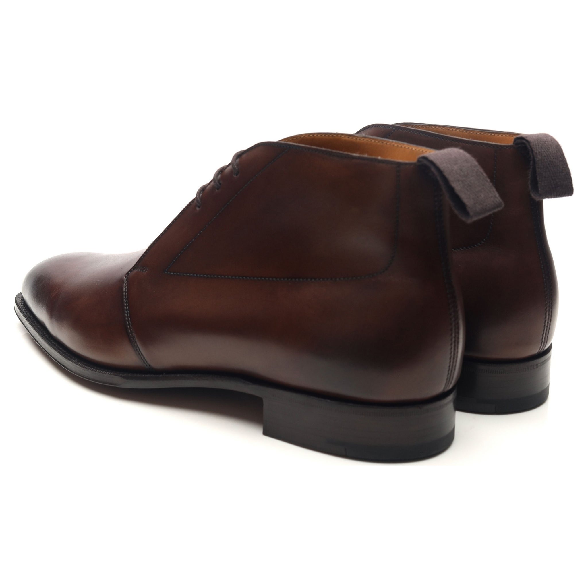 Edward Green Silverstone bottines cuir marron foncé UK 9