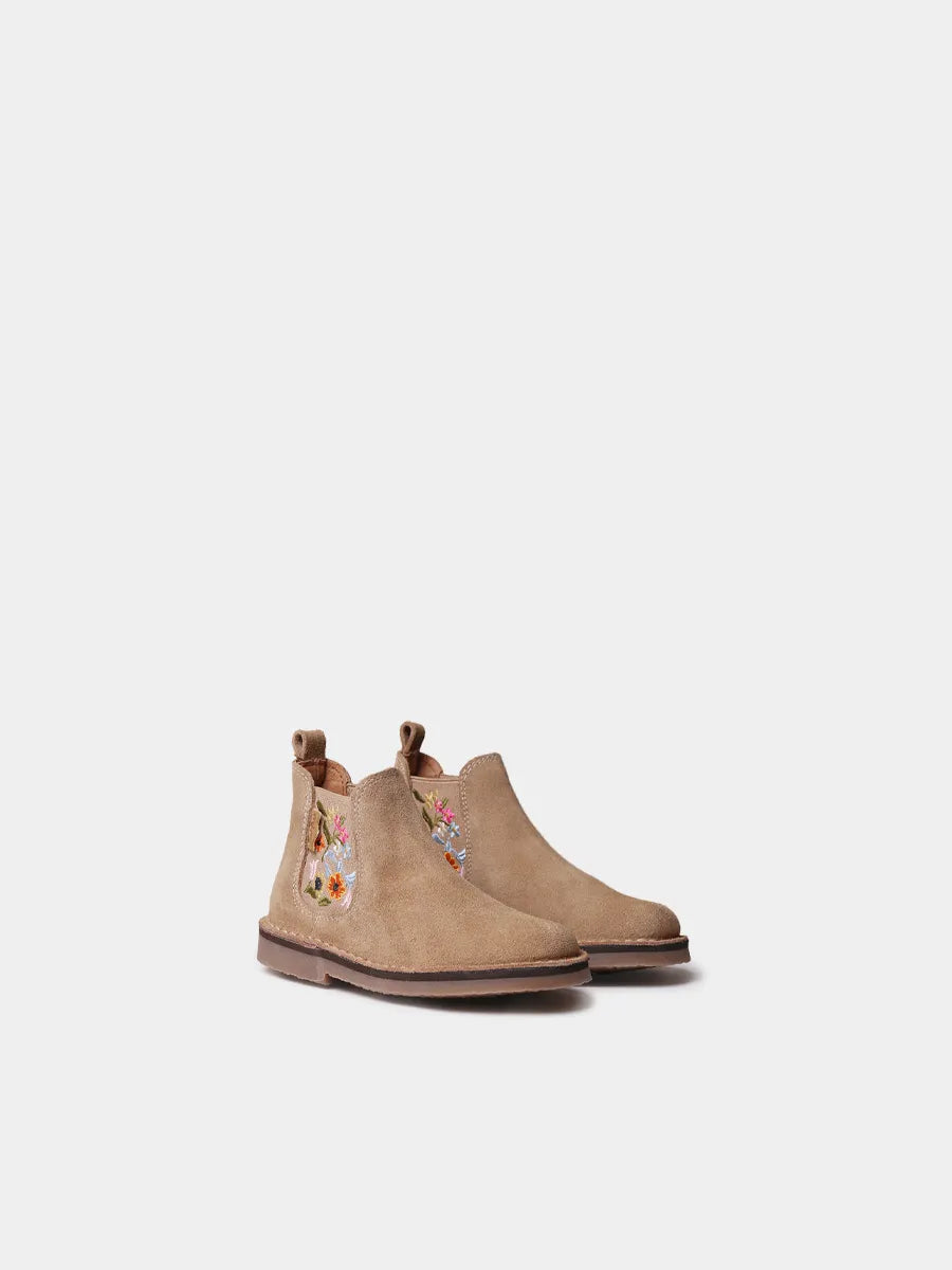 Toni Pons Pubol boots enfant suède fleurs