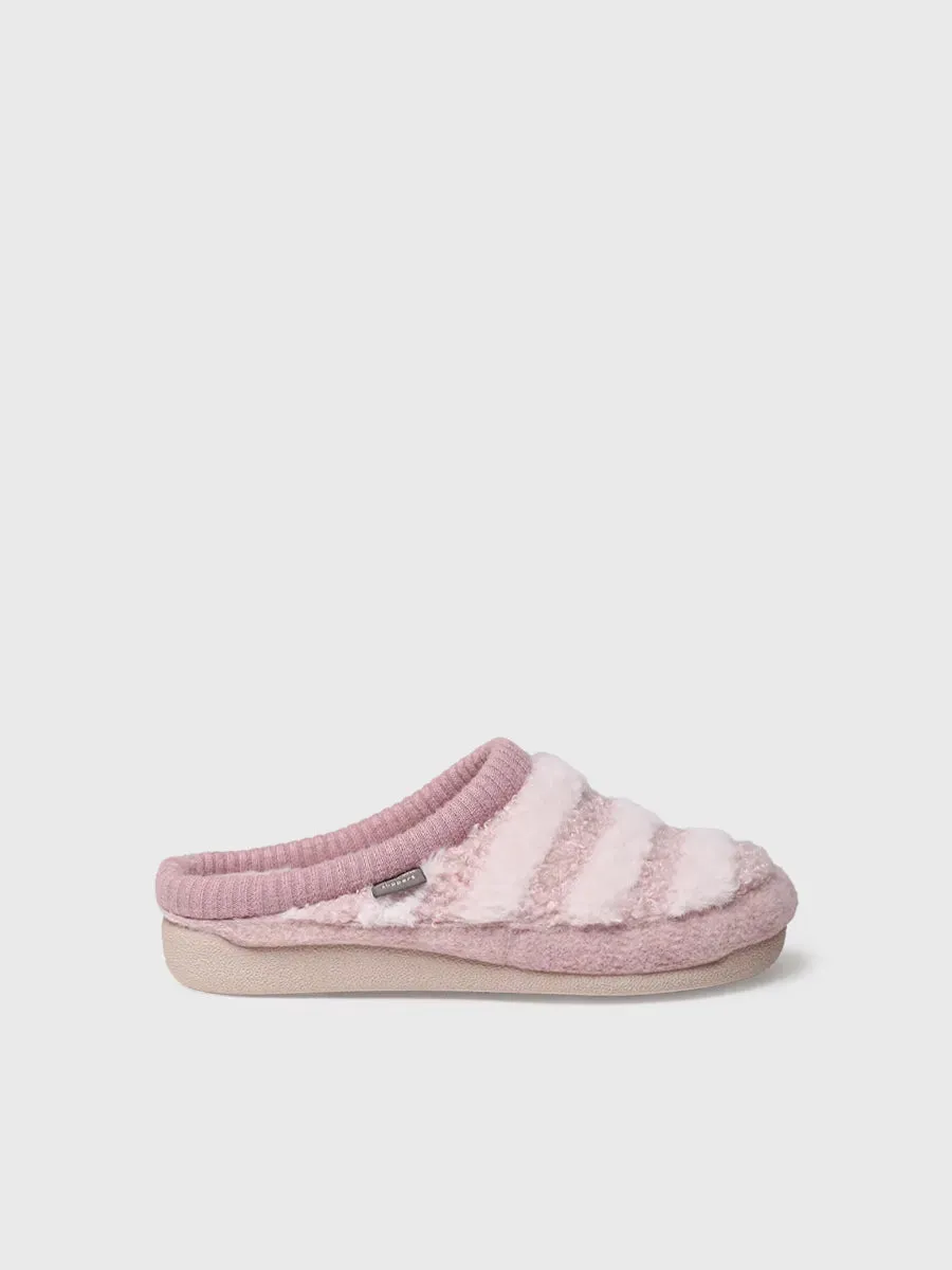 Toni Pons Malu-RM pantoufle sabot rose fourrée