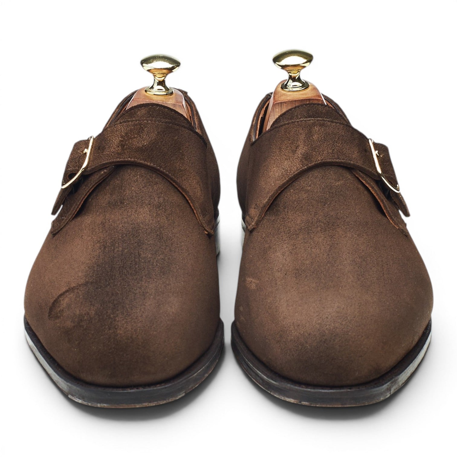 Crockett & Jones Mortimer 2 monk strap daim marron 7.5