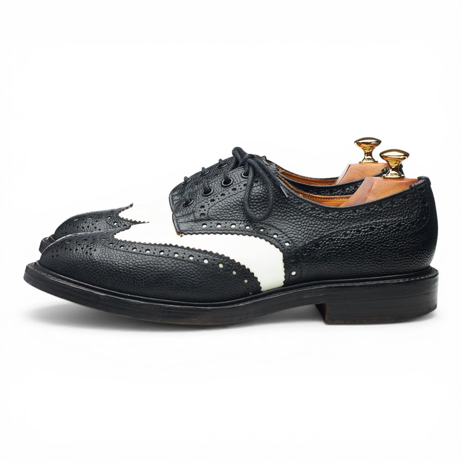 Kurt Geiger Spectator derbies brogues noir blanc UK 9