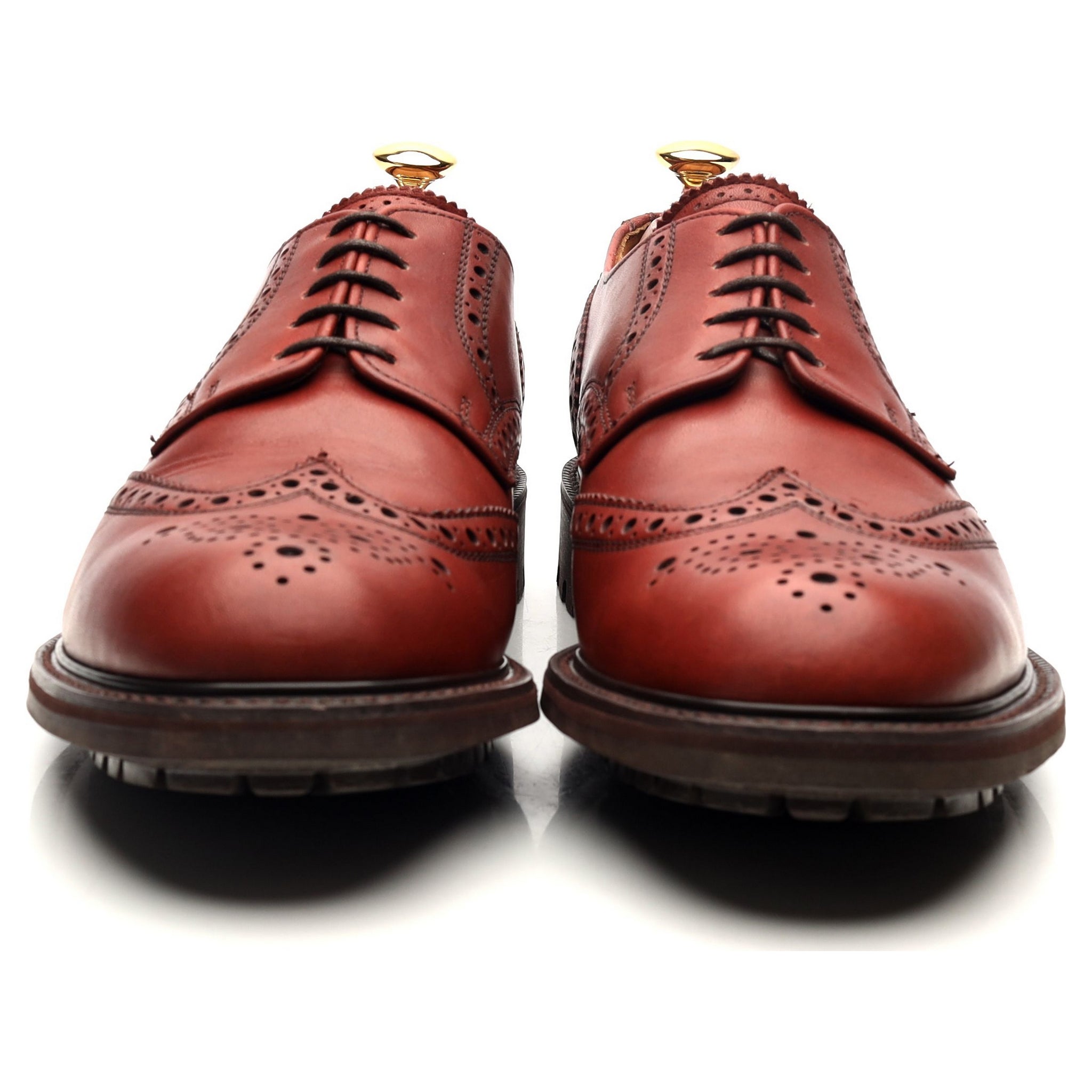 Alfred Sargent Stirling derby brogue cuir marron UK 9