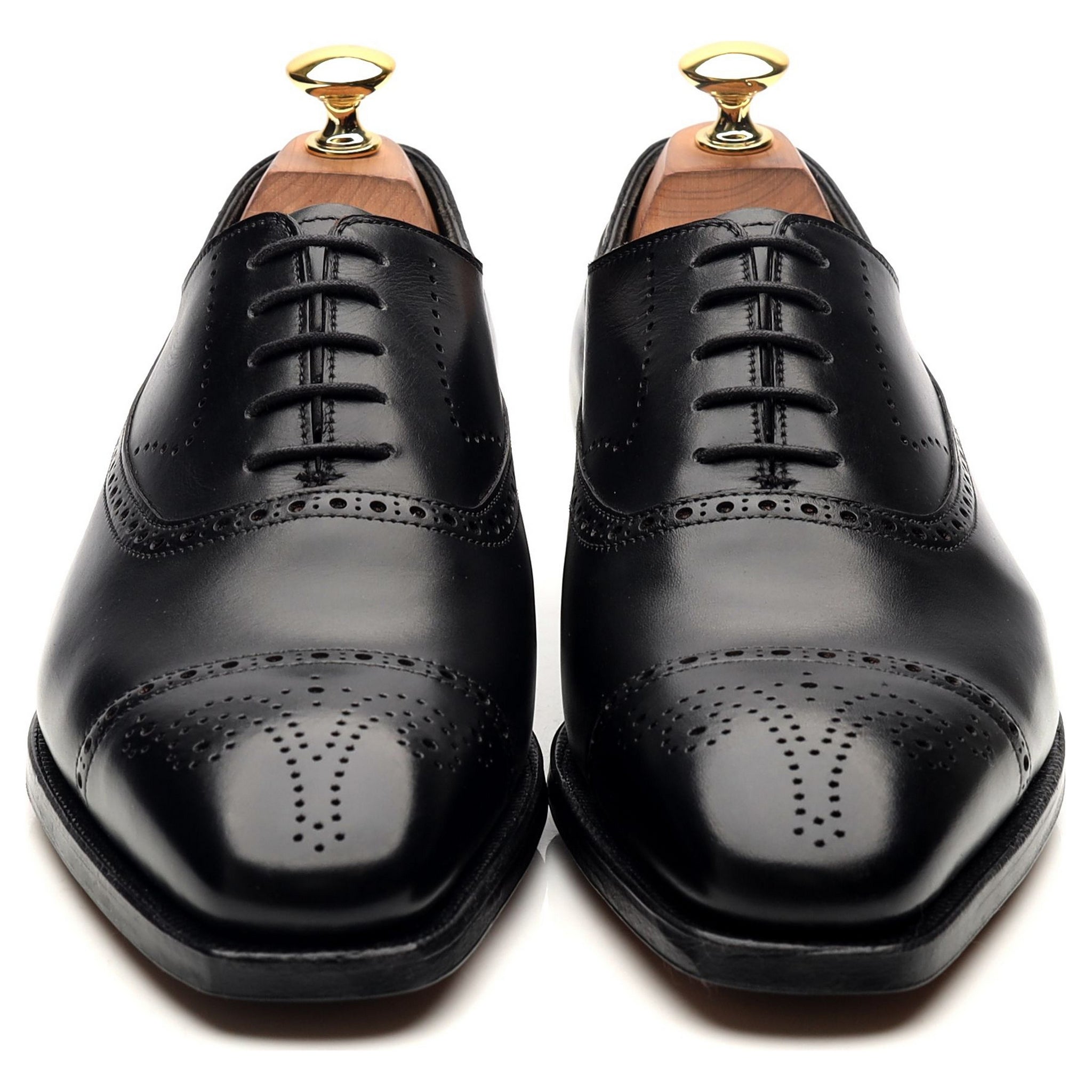 George Cleverley Edward oxford brogues cuir noir UK 6