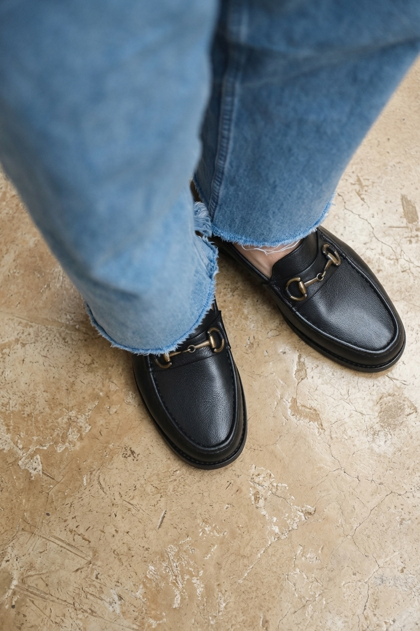 Malfroid Passy mocassin à mors cuir grainé léger