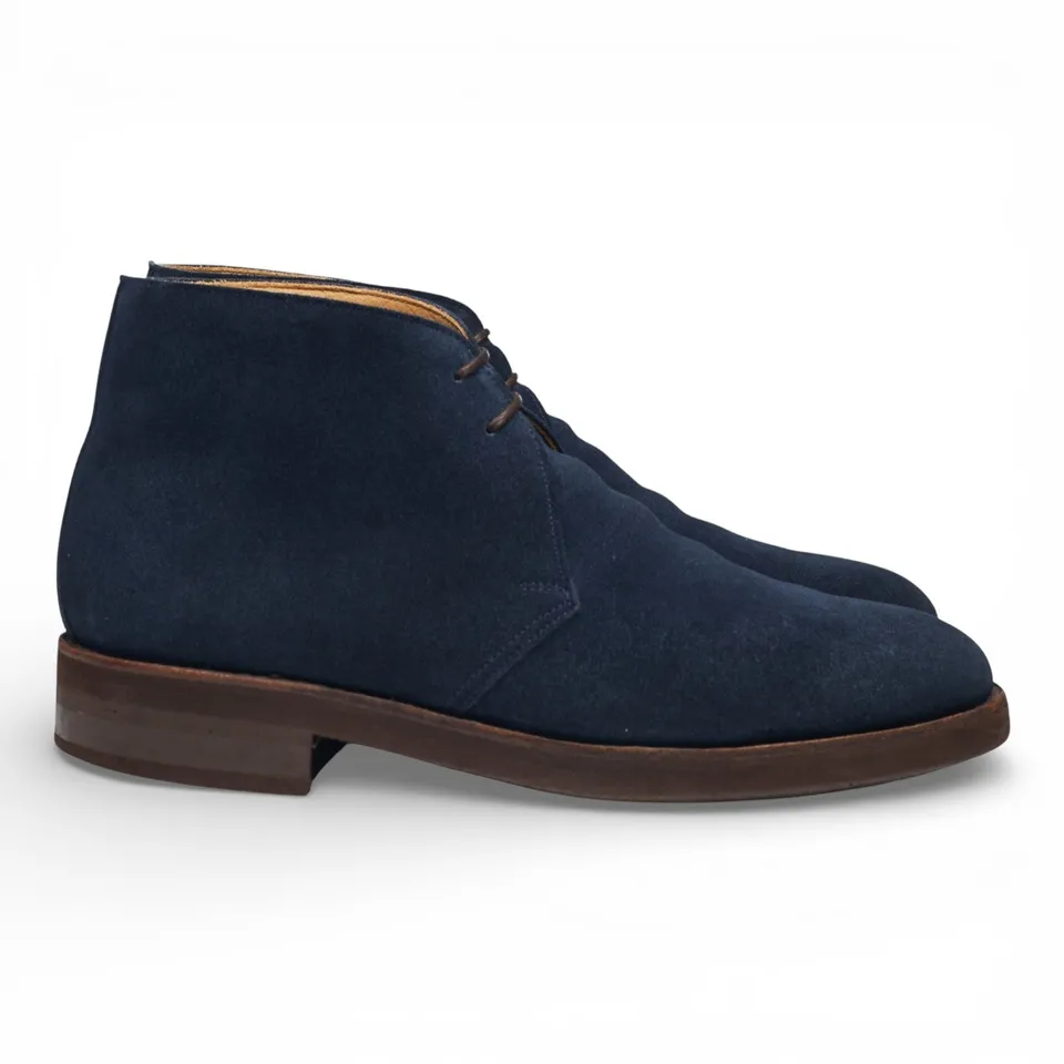 Foster & Son Studley bottines chukka daim bleu UK 7.5