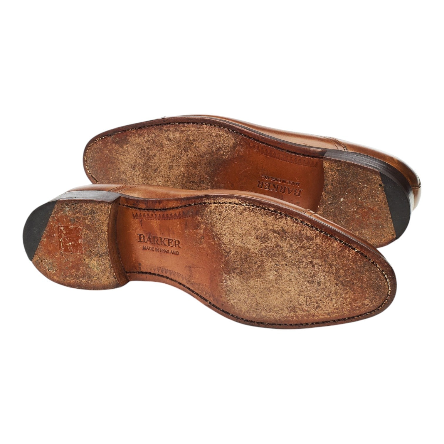 Barker Cap Toe richelieu cuir marron pointure UK 8