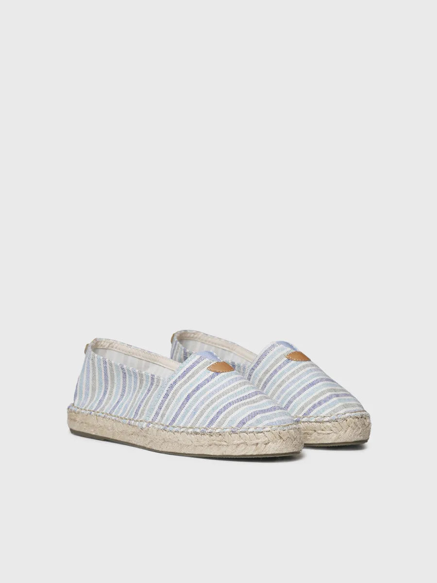 Toni Pons Blanes-RN espadrilles plates toile rayée vegan