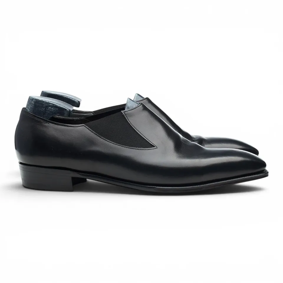 Anthony Cleverley Bulow mocassin cuir noir UK 9.5