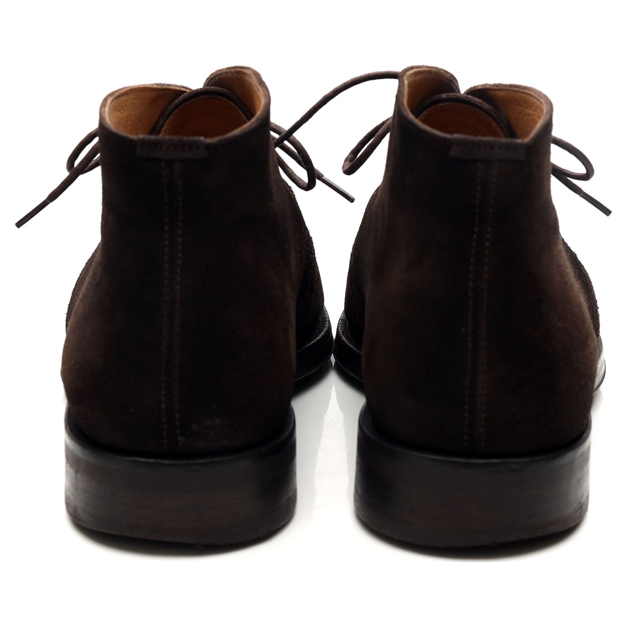 John White Augusta bottines UK 10 daim marron chukka
