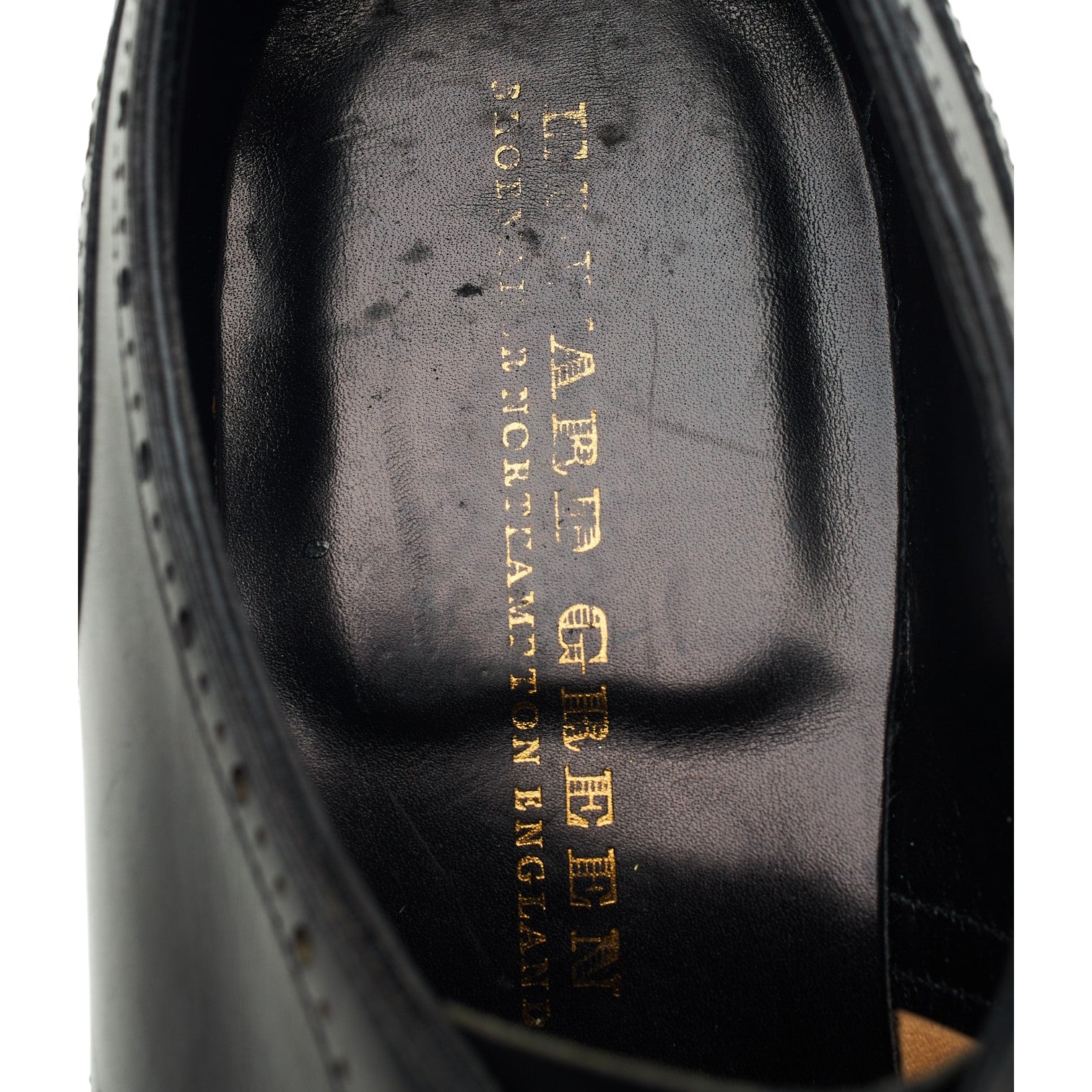 Edward Green derby bout droit cuir noir UK 8