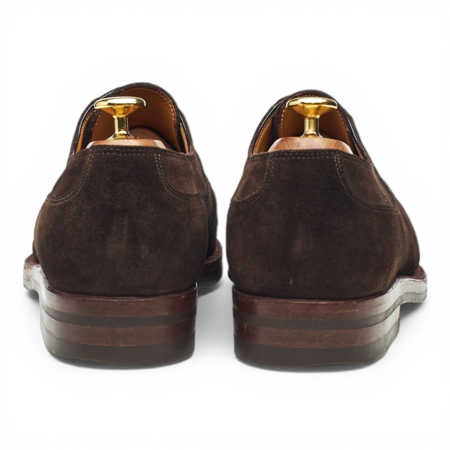 Enzo Bonafe derby cuir suède marron pointure UK 8,5