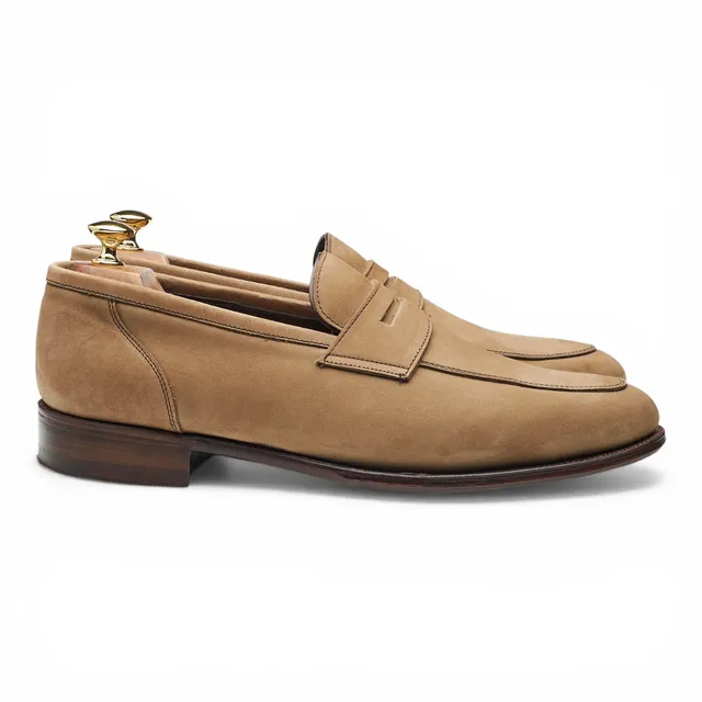 George Cleverley Kingsman Newport II mocassins nubuck 11