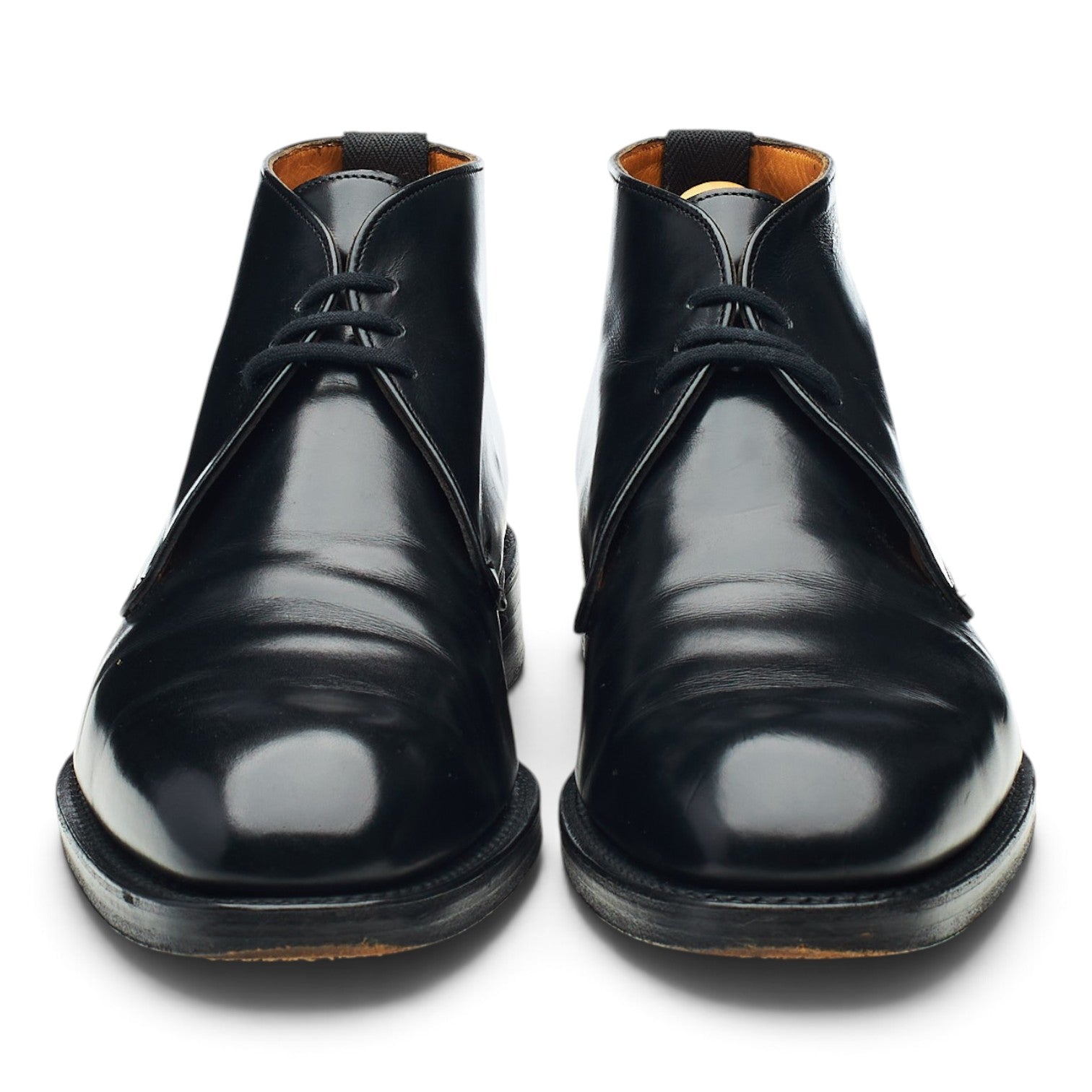 Cheaney Jackie boots chukka cuir noir UK 8,5 cuir poli