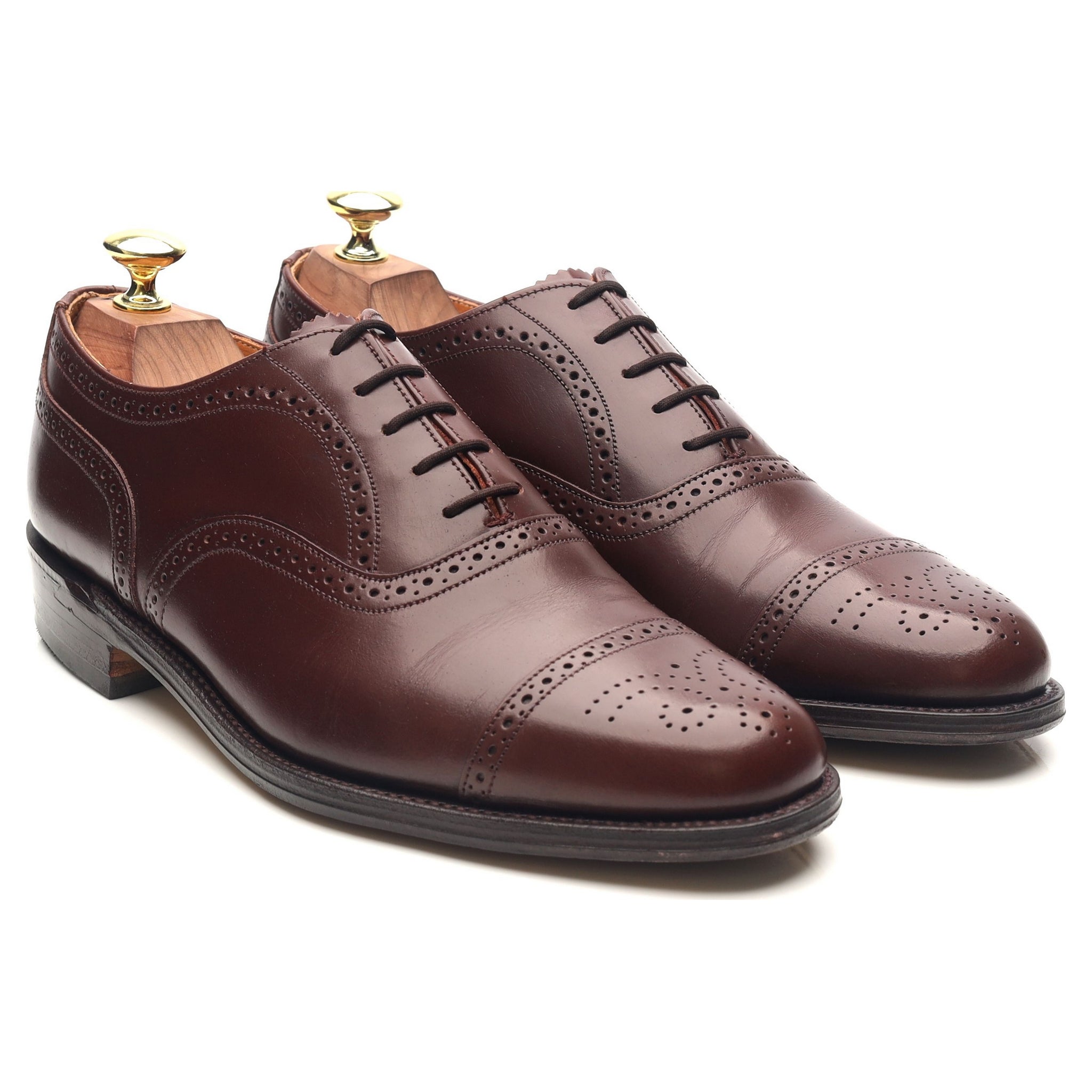 Loake chaussures oxford cuir bordeaux pointure UK 7