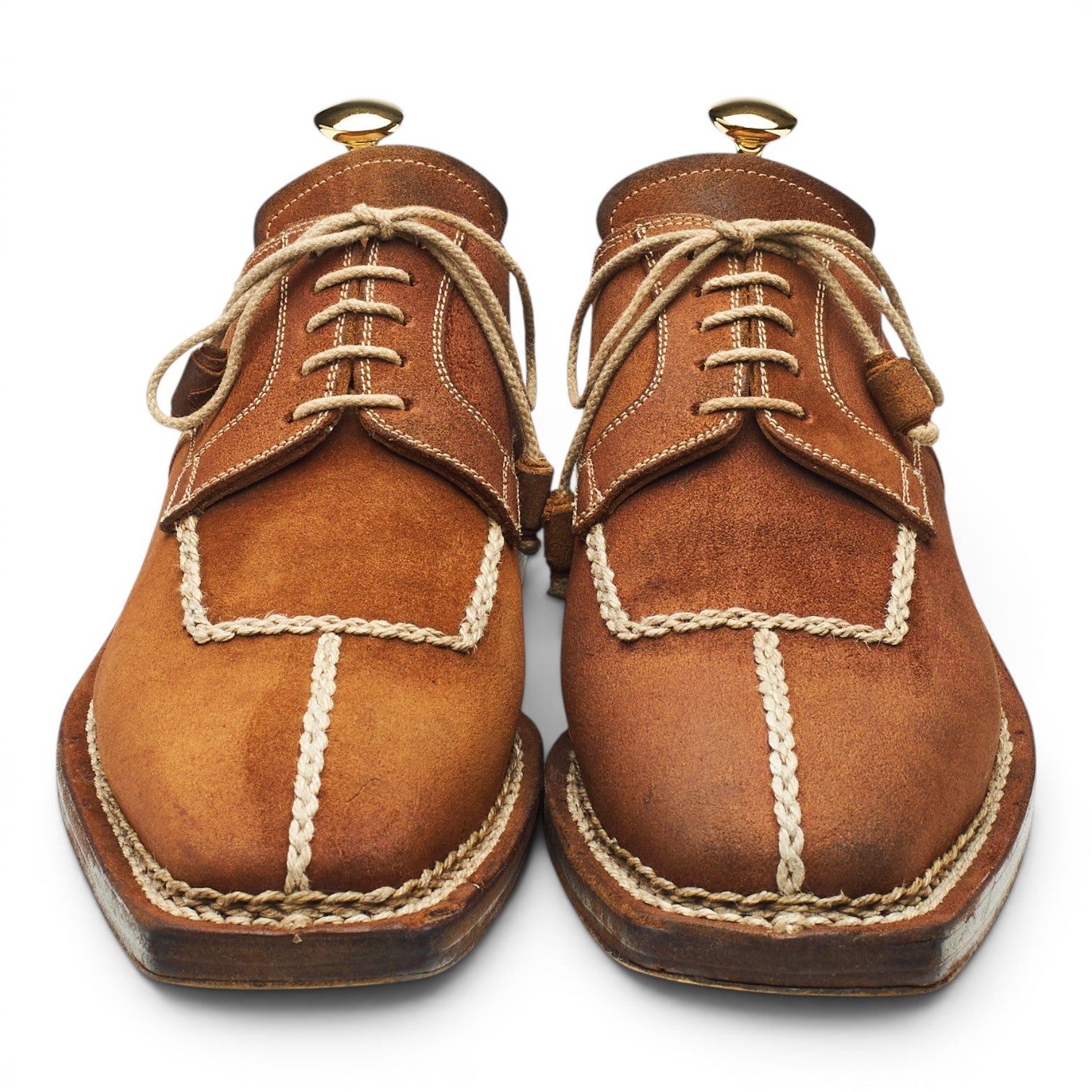 Stefano Branchini derby daim marron UK 9.5 bout droit