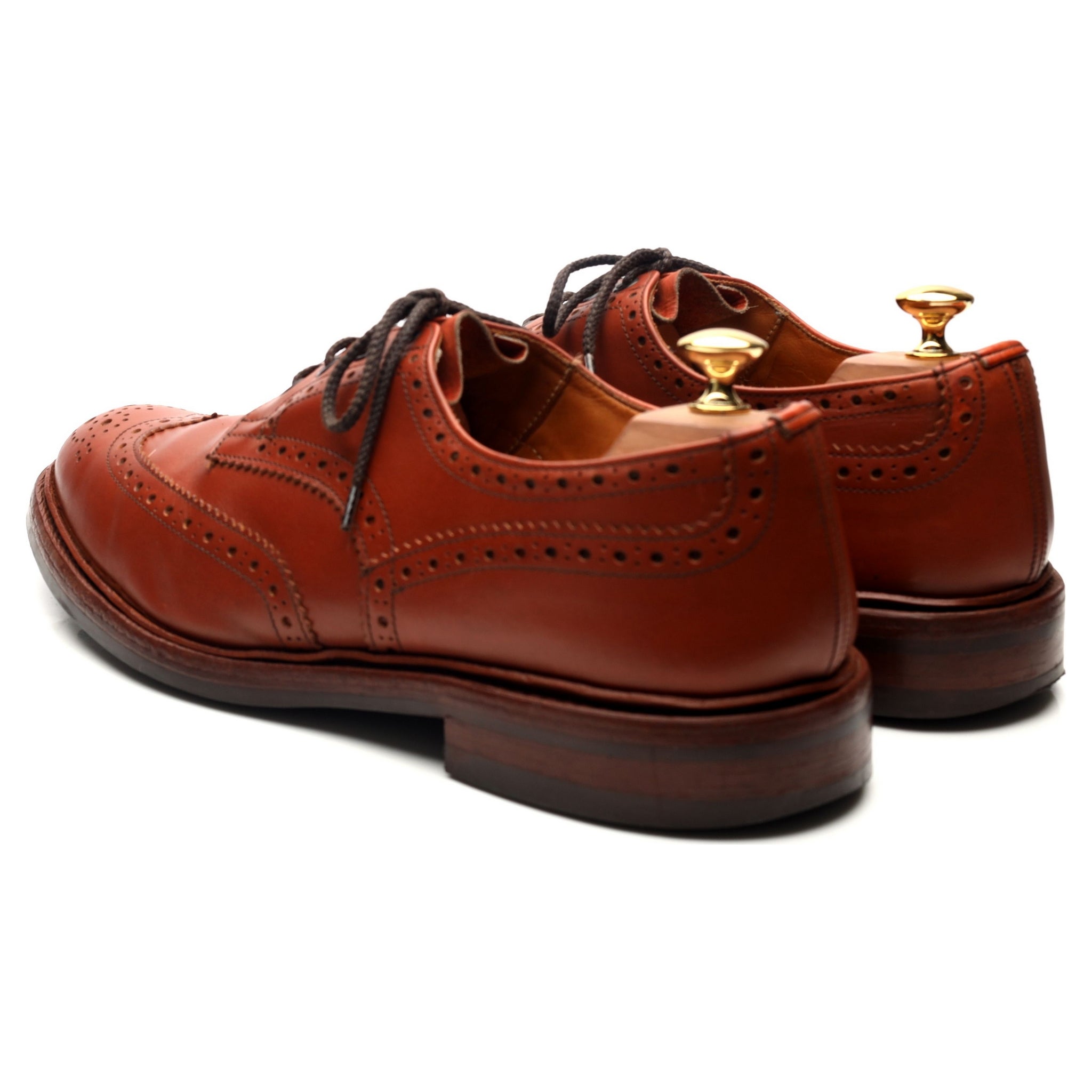 Trickers Bourton derby cuir marron 10,5 semelle gomme
