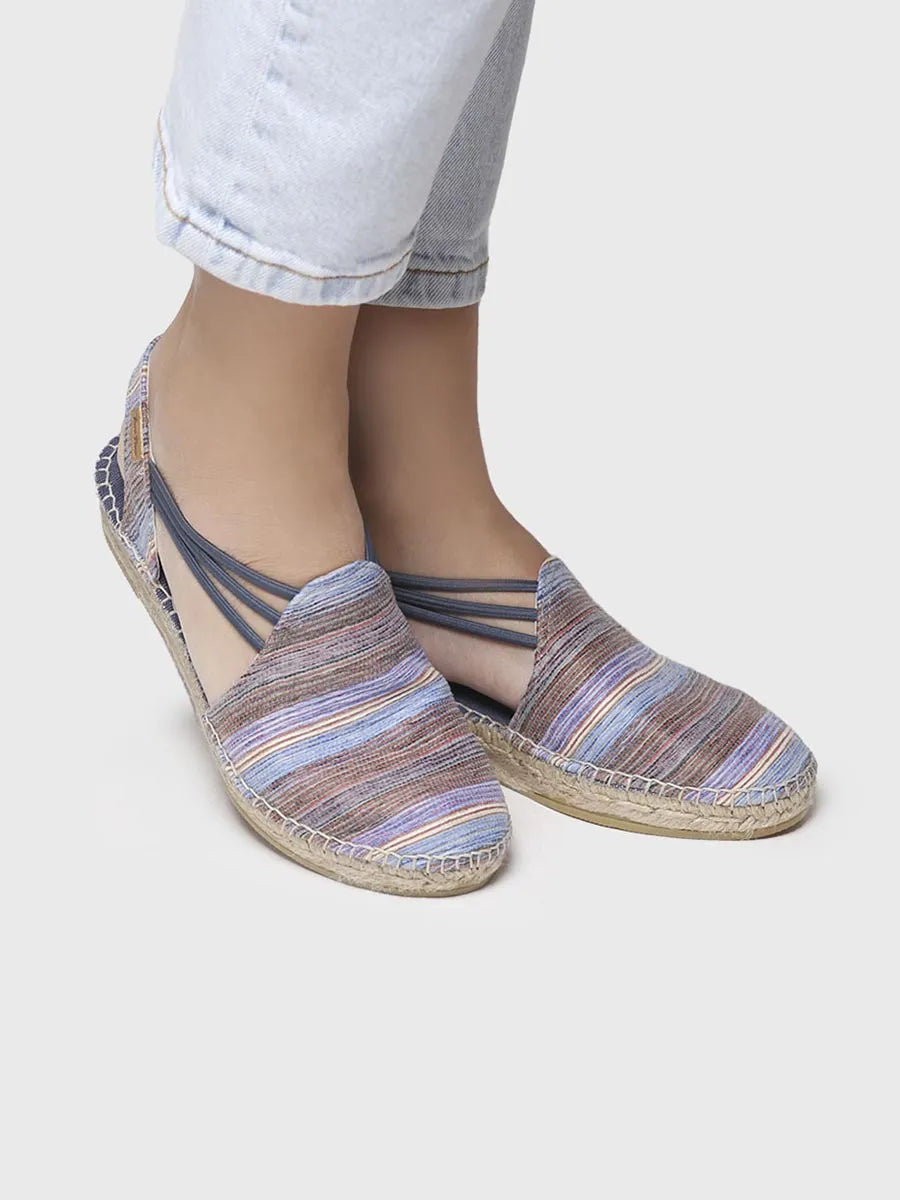 Toni Pons Noa-HV espadrilles bleues élastiques vegan