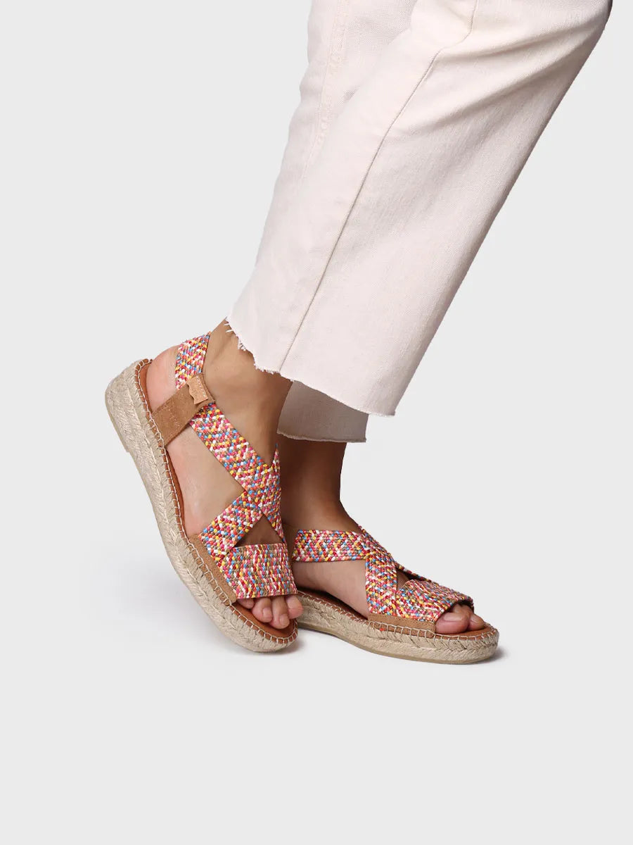 Toni Pons Eliana espadrille ouverte multicolore confort