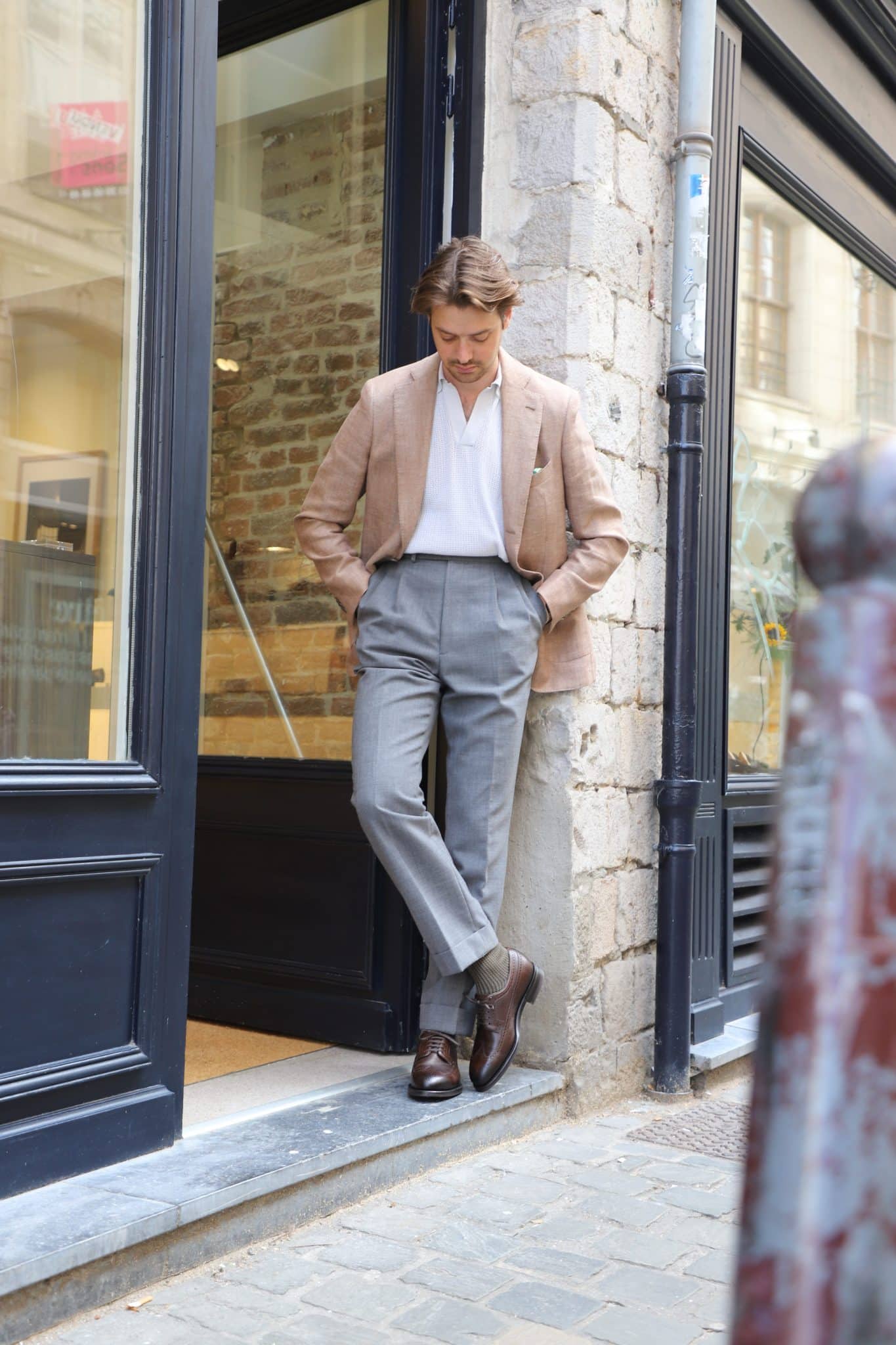 Malfroid Brogue-Master derby cuir grainé
