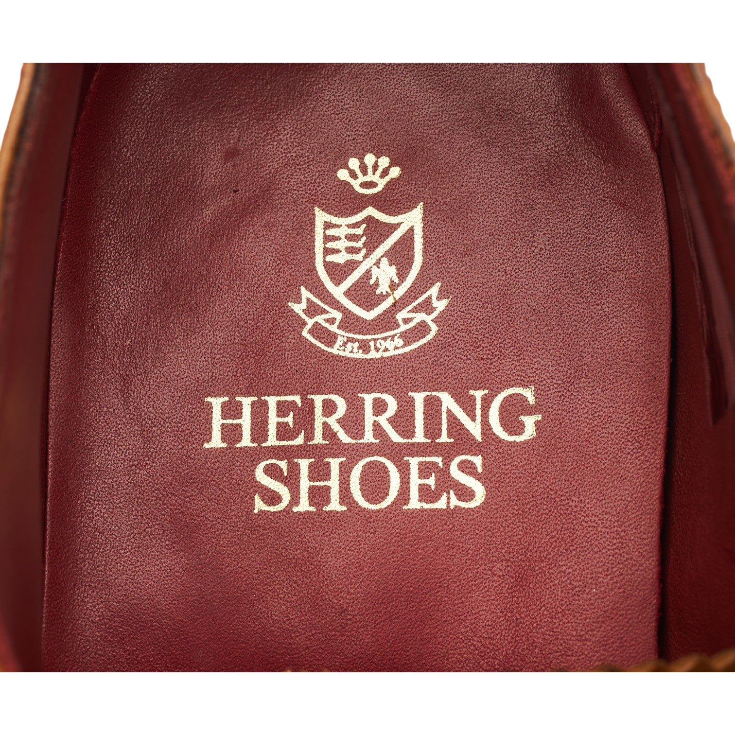 Herring Redbridge Oxford Brogue Cuir Tan 7.5