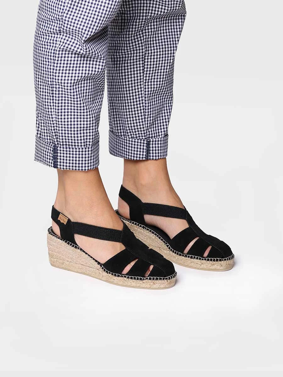 Toni Pons Trapa espadrilles cuir compensées 6 cm