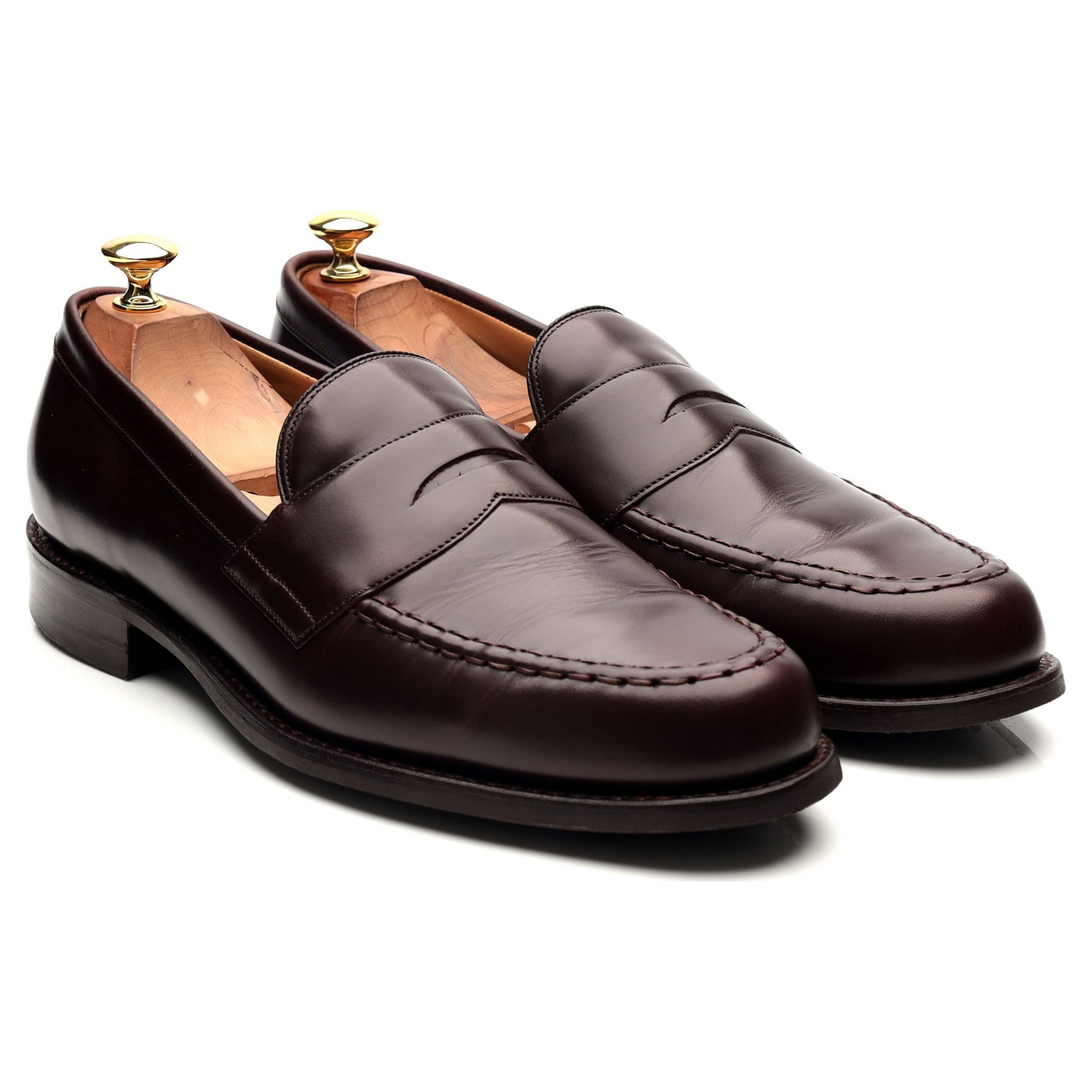 Cheaney Howard Mocassins cuir bordeaux UK 9 F