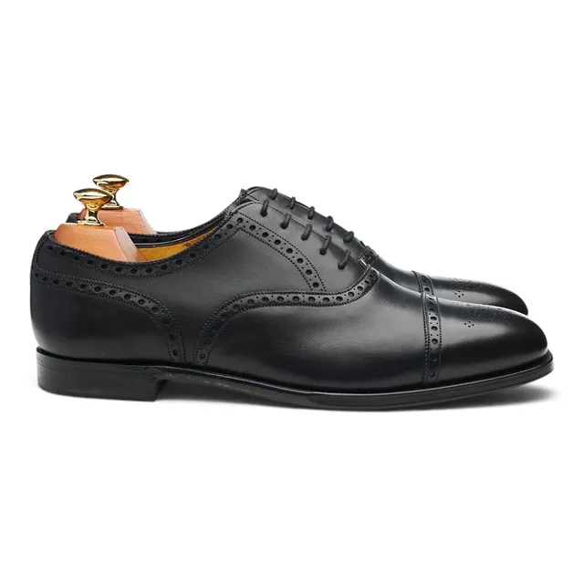 Grenson Vintage oxford brogues cuir noir UK 9