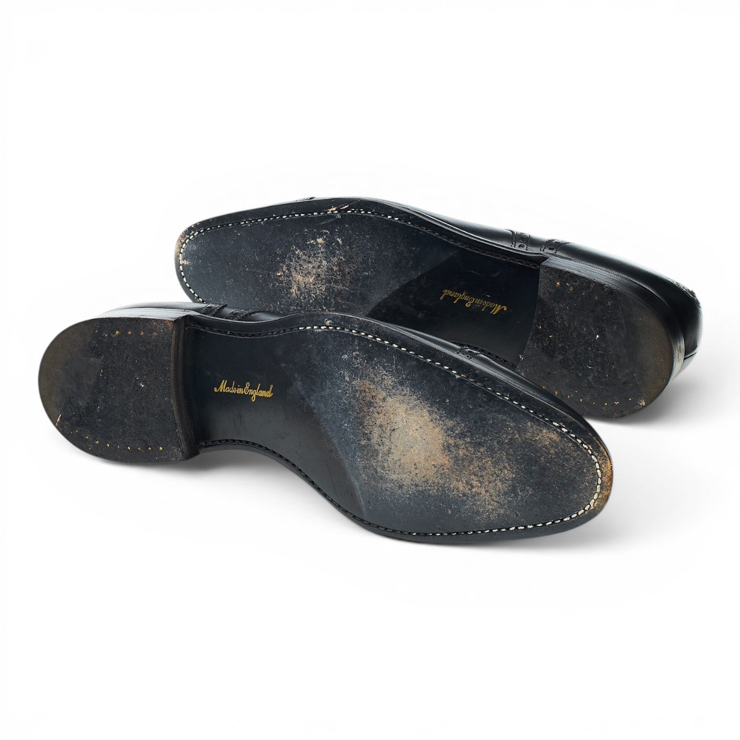 Gieves & Hawkes Derby cuir noir pointure UK 9 cousu Goodyear