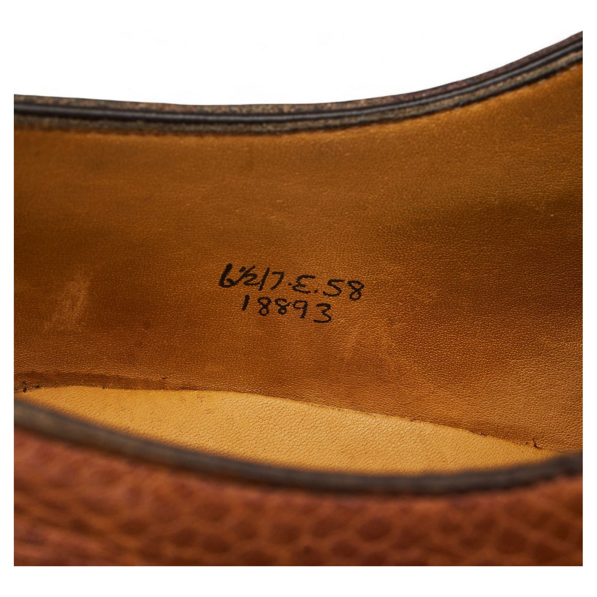 Edward Green derby cuir grain marron UK 6,5