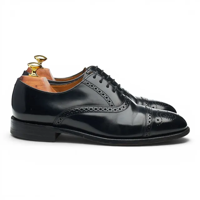 Loake Oban oxford brogues cuir noir UK 7