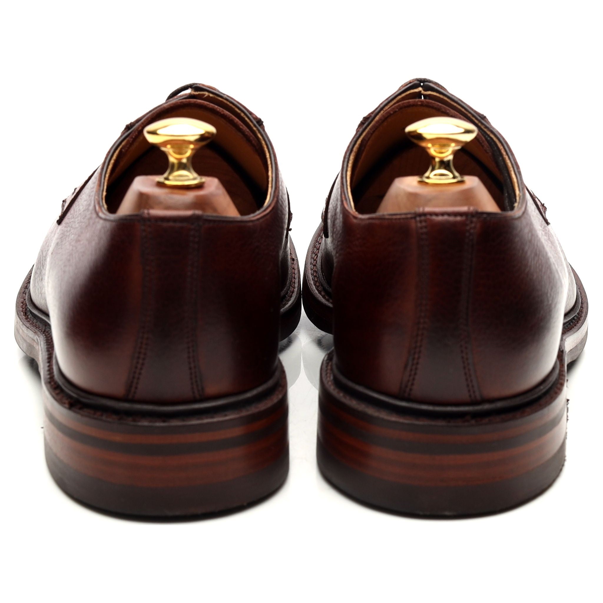 Barker Elton derby cuir grainé marron UK 9 large