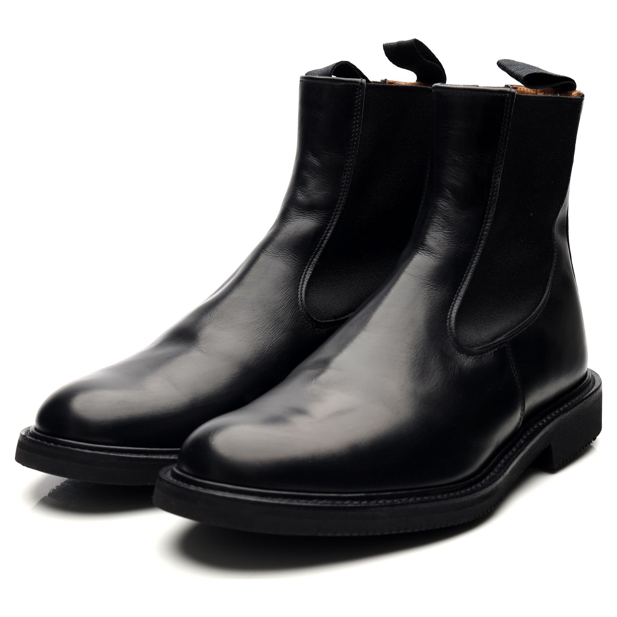 Tricker's Stephen bottes chelsea cuir noir UK 9