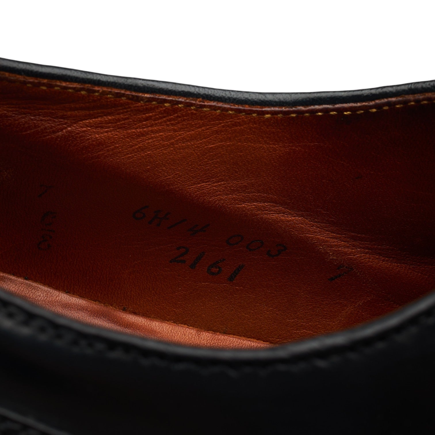 Alden 2161 derby cuir cordovan noir UK 6