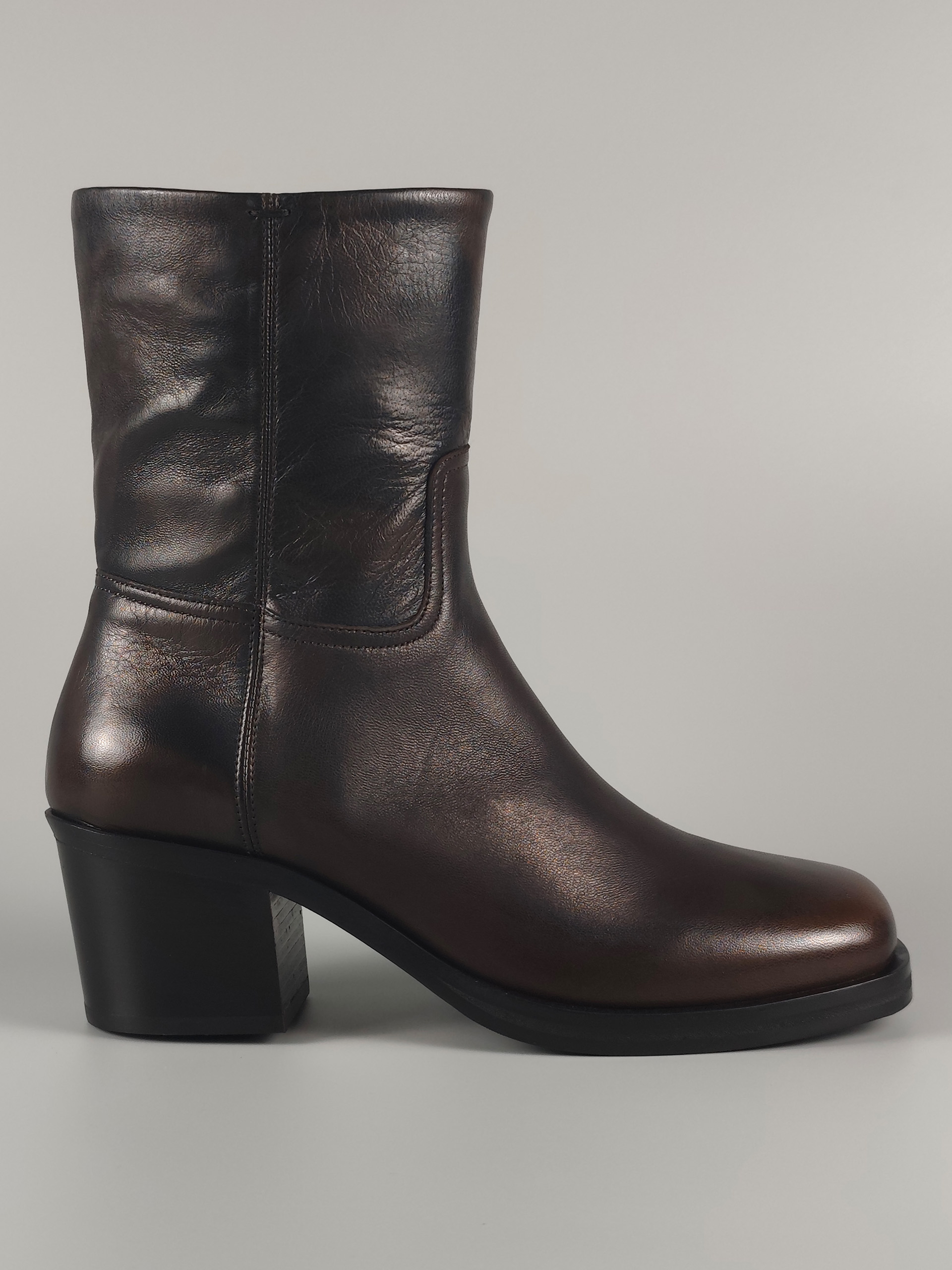 Lorena Paggi Military bottine cuir militaire