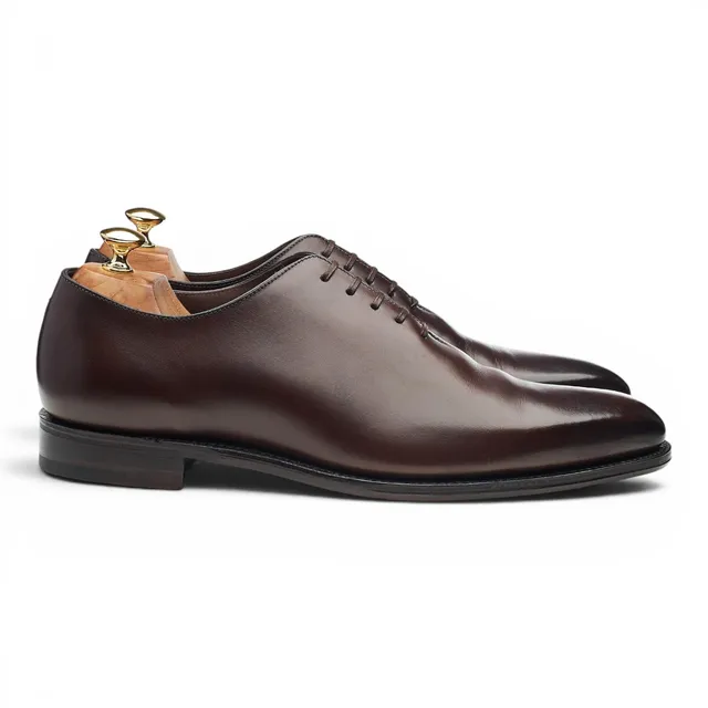 Loake 1880 Wholebury oxford cuir marron foncé UK 10