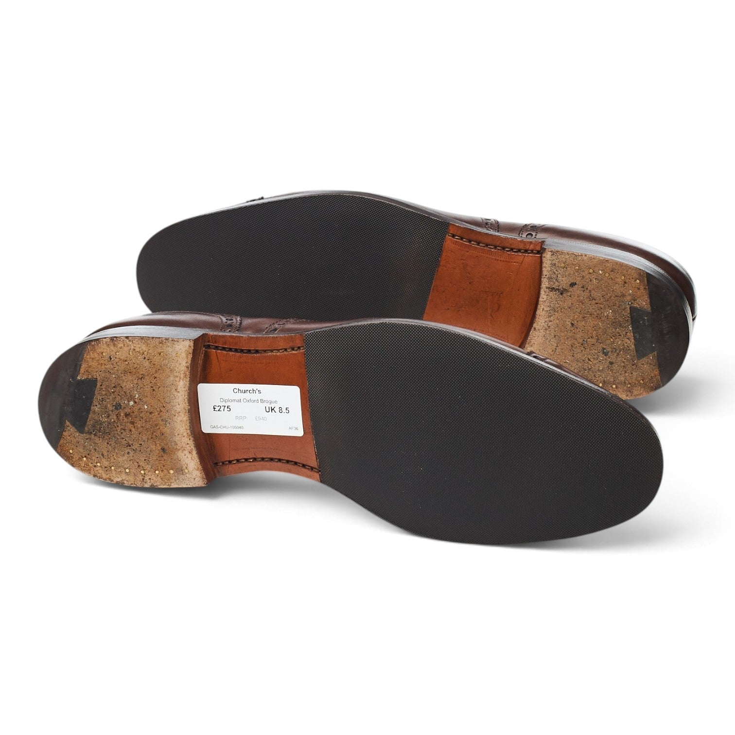 Church's Diplomat oxford cuir marron foncé 8.5