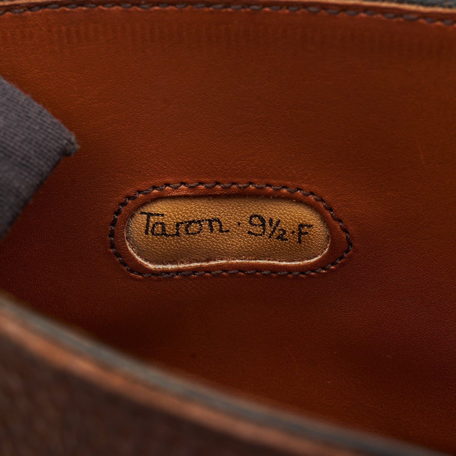George Cleverley Taron boots cuir grainé marron UK 9,5
