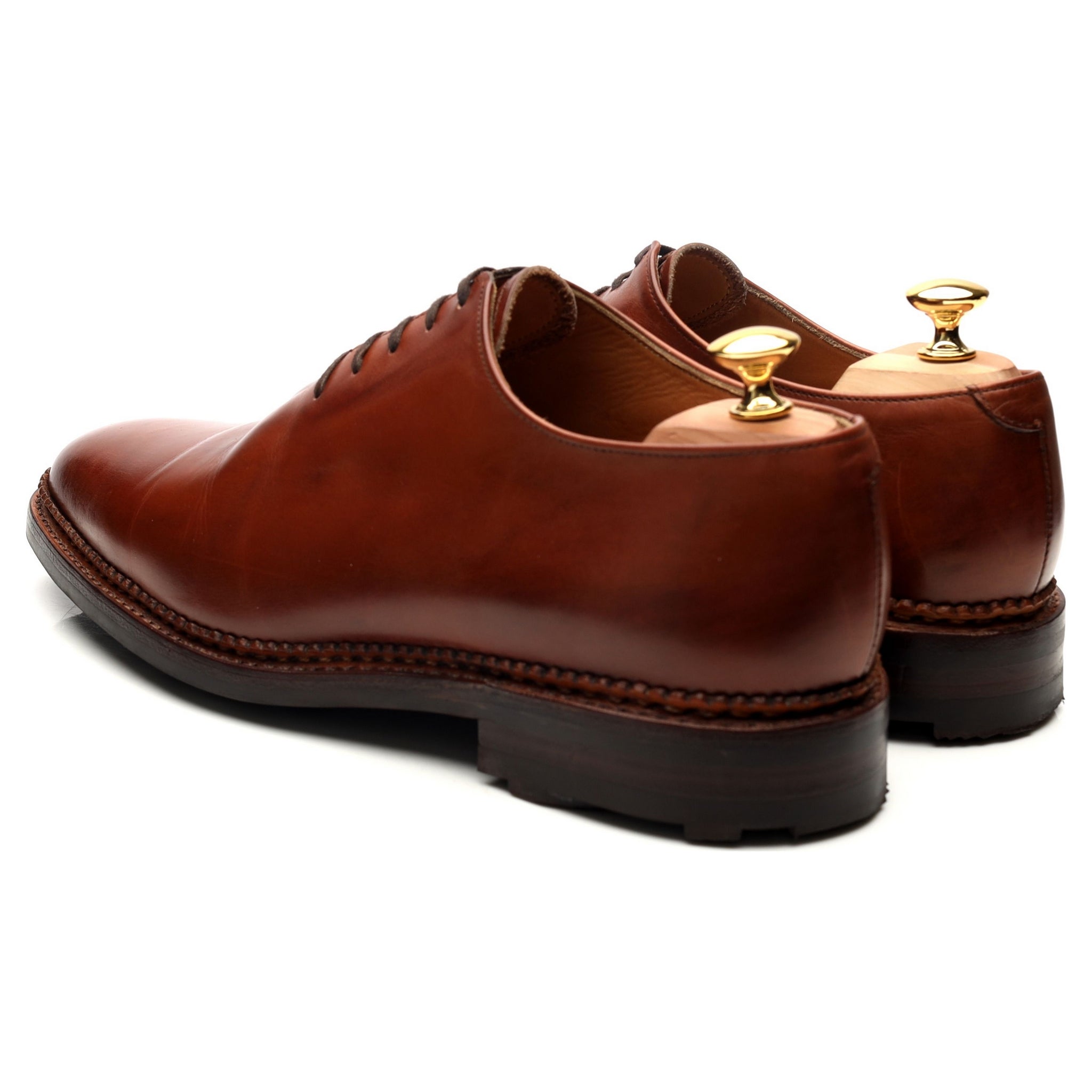 Bowen Wholecut Oxford cuir marron pointure UK 10.5