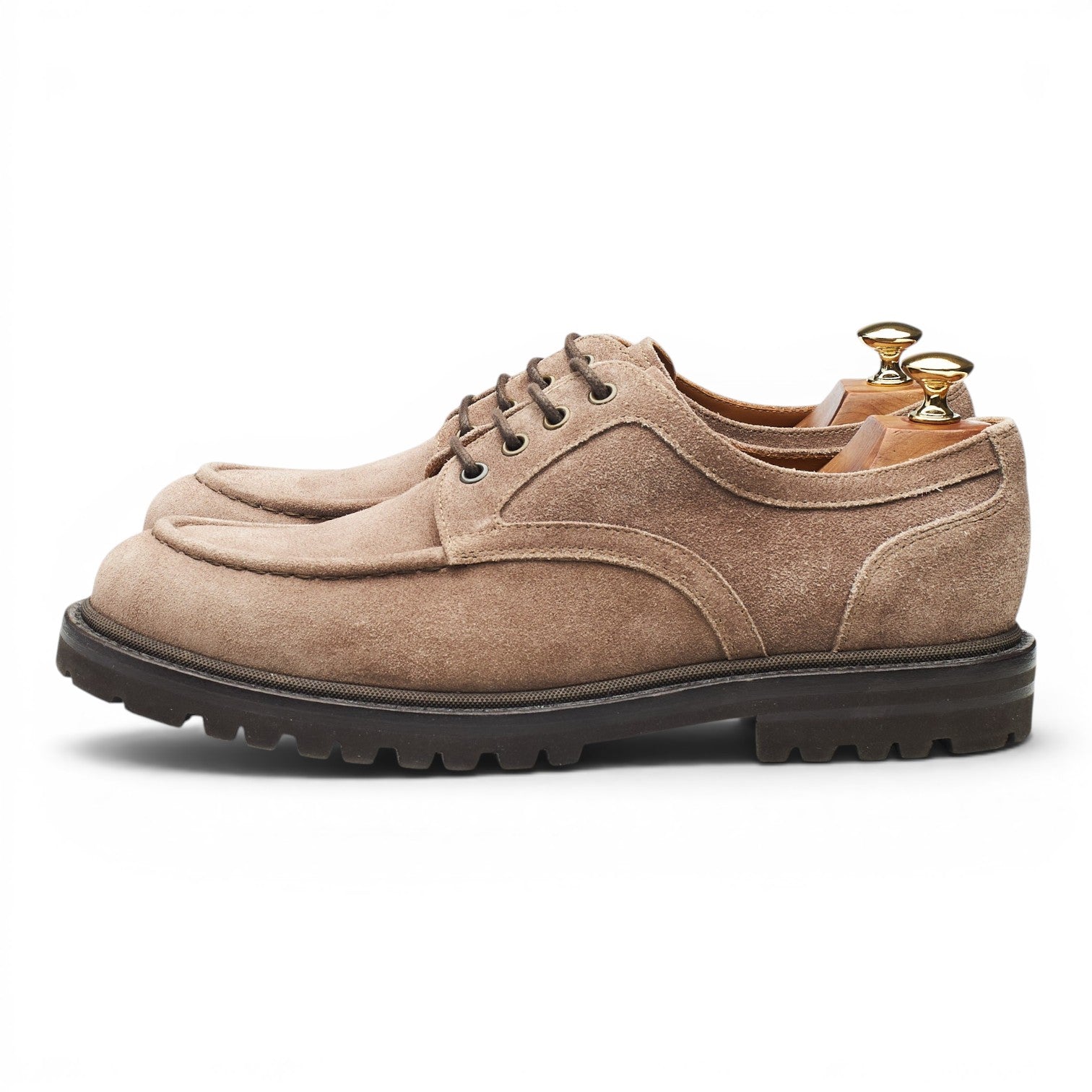 Brunello Cucinelli derby daim beige pointure UK 9