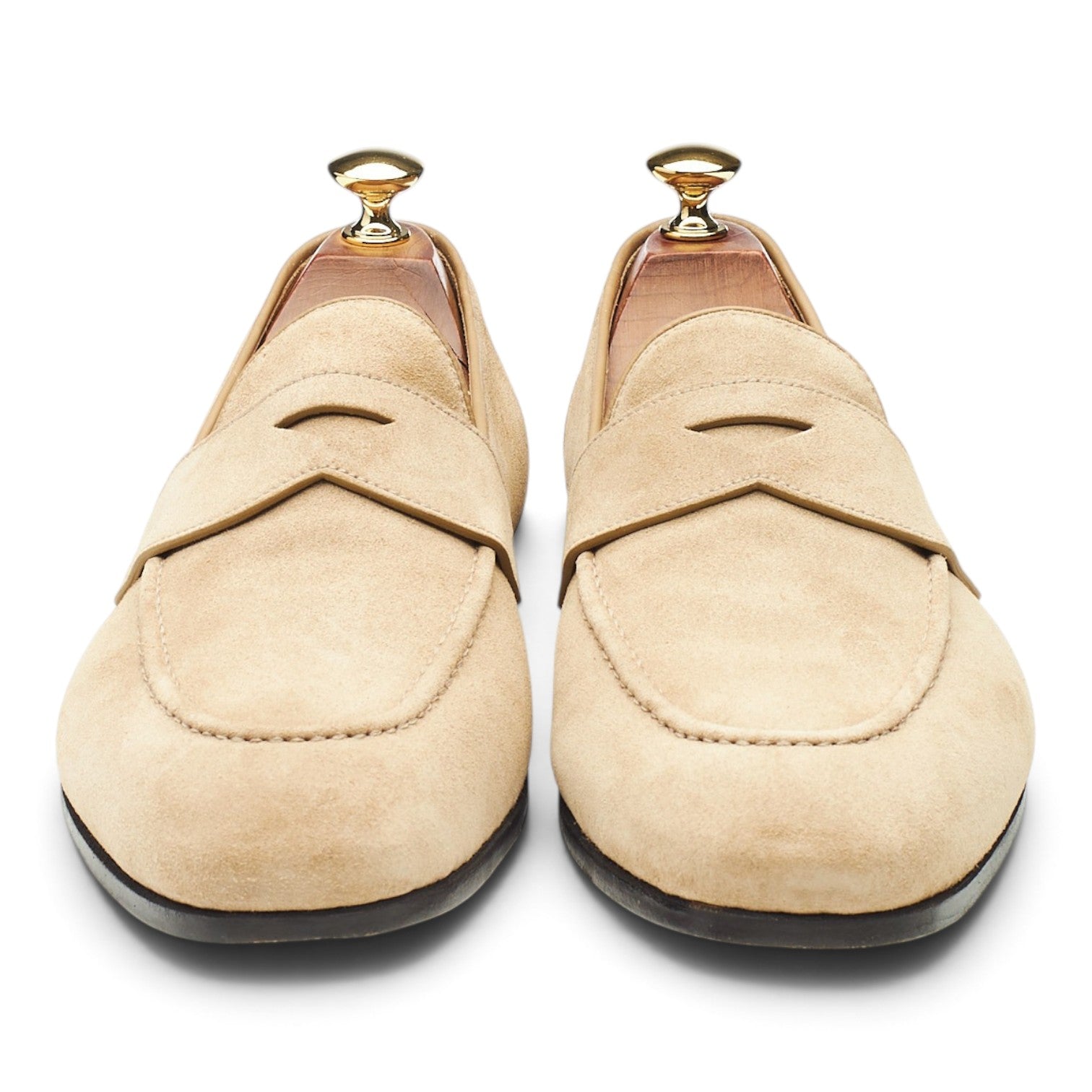 Church's Dundridge mocassins daim beige UK 9 semelle cuir