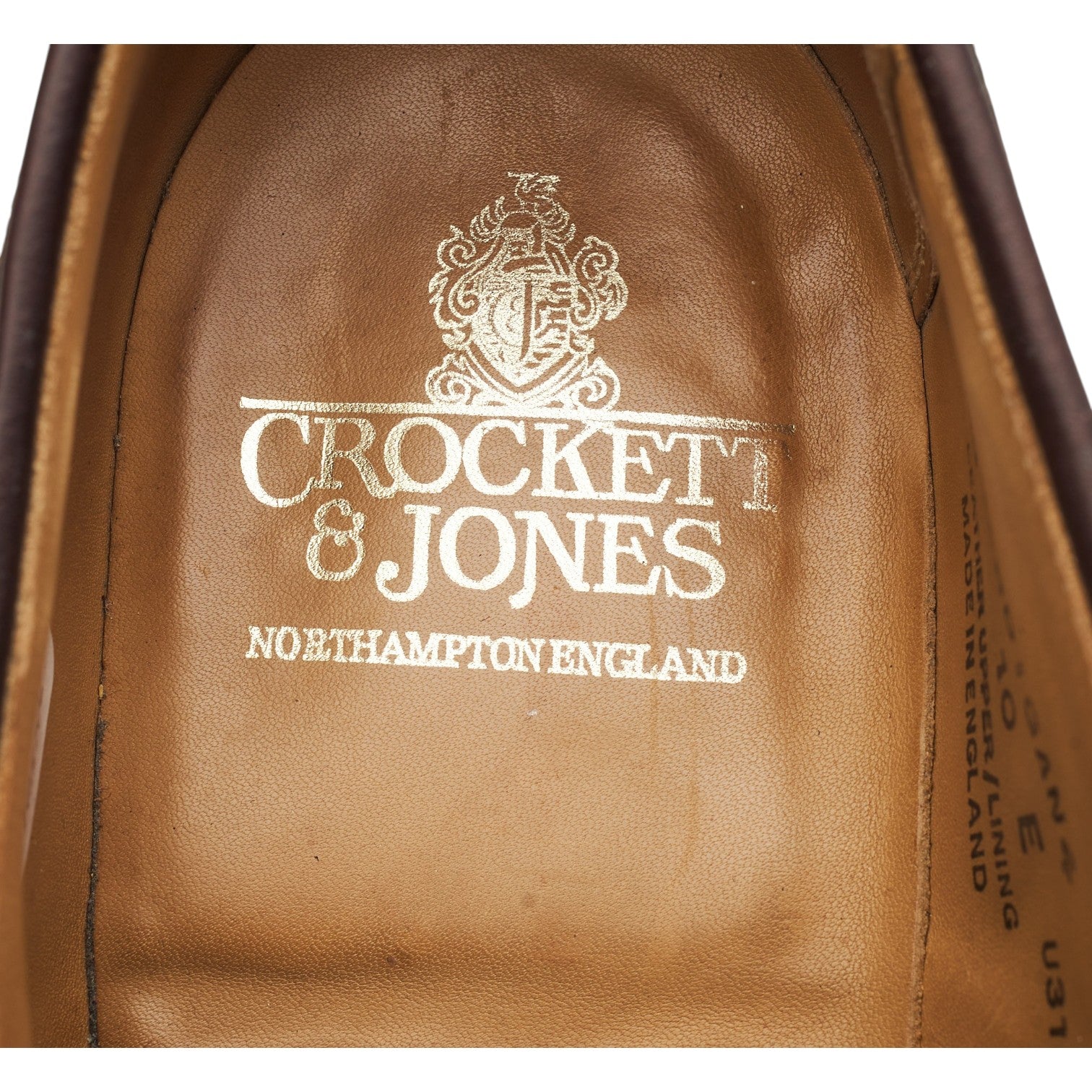 Crockett & Jones Cardigan 4 derby daim marron UK 10