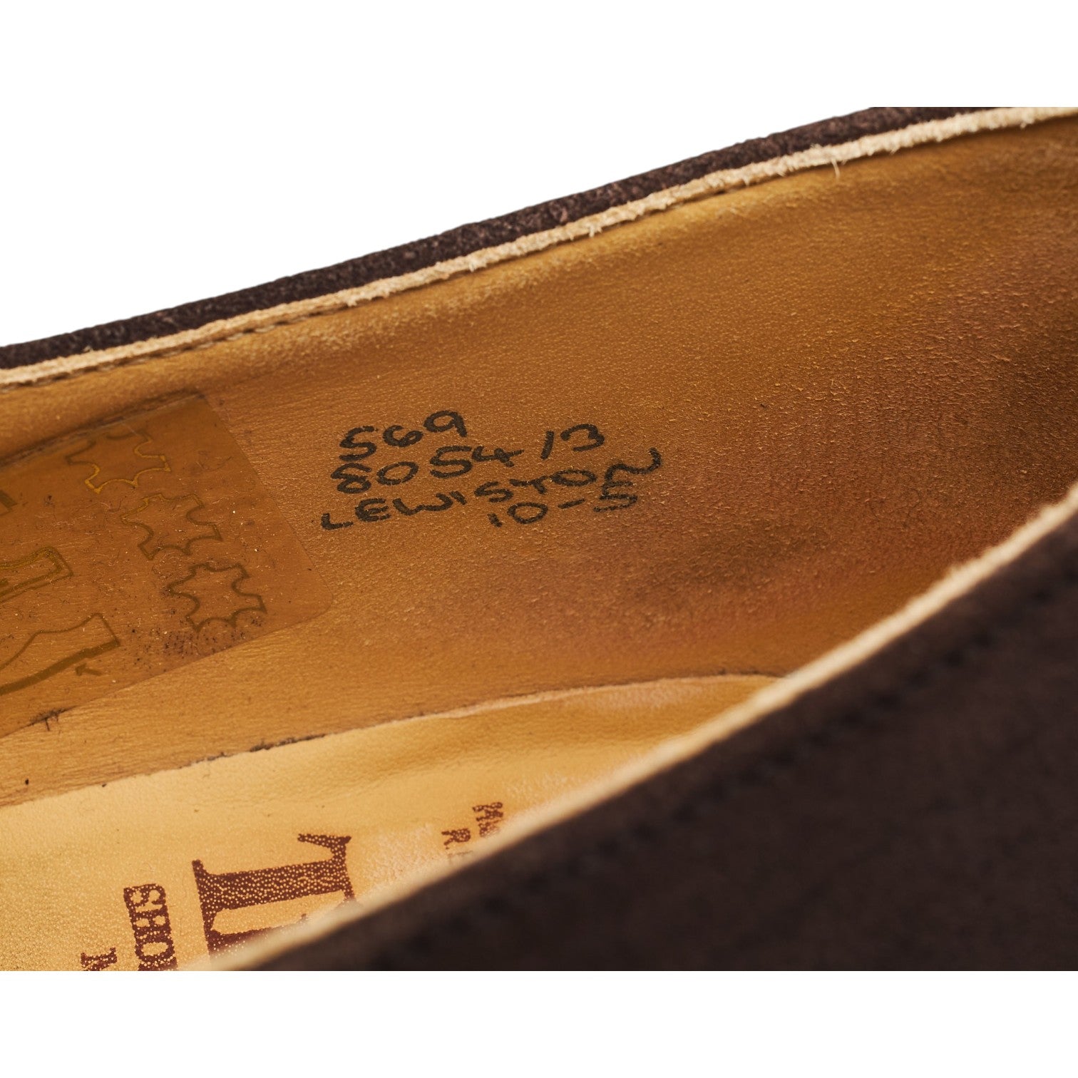 Tricker's Lewiston monks daim marron foncé UK 10 boucle unique