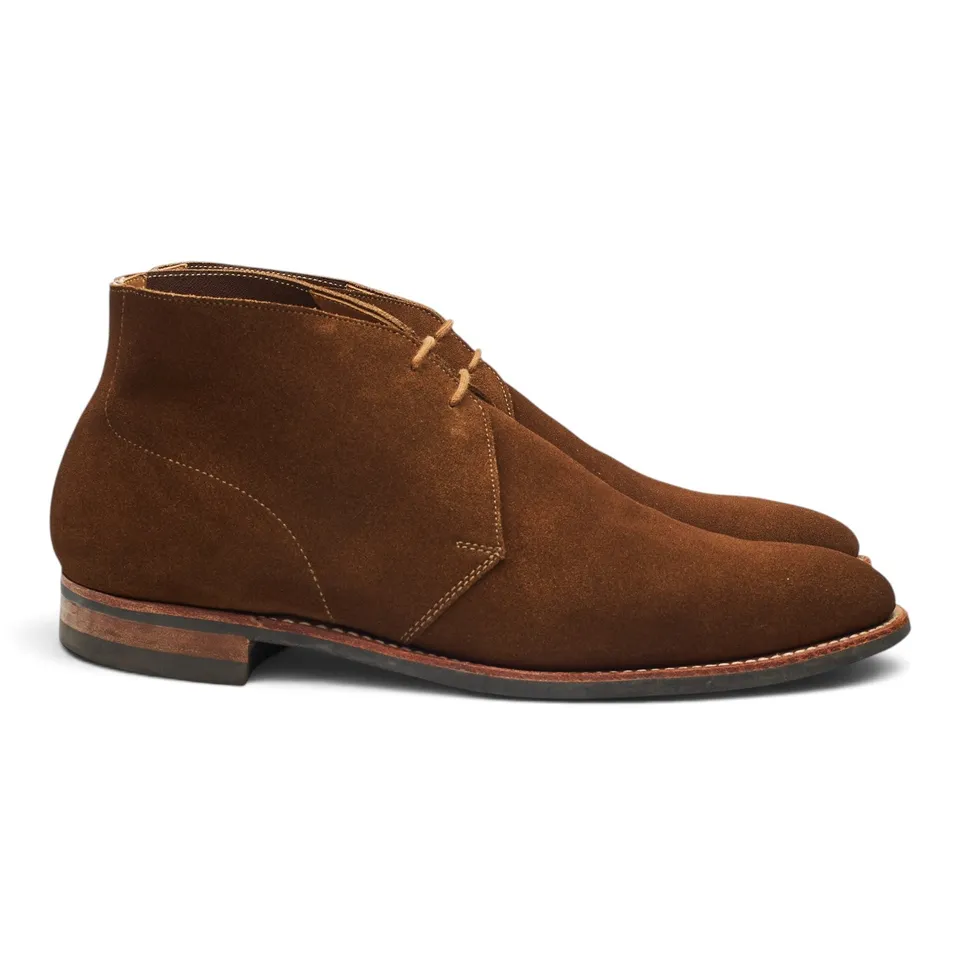 Crockett & Jones Hartland bottines suède marron UK 8.5