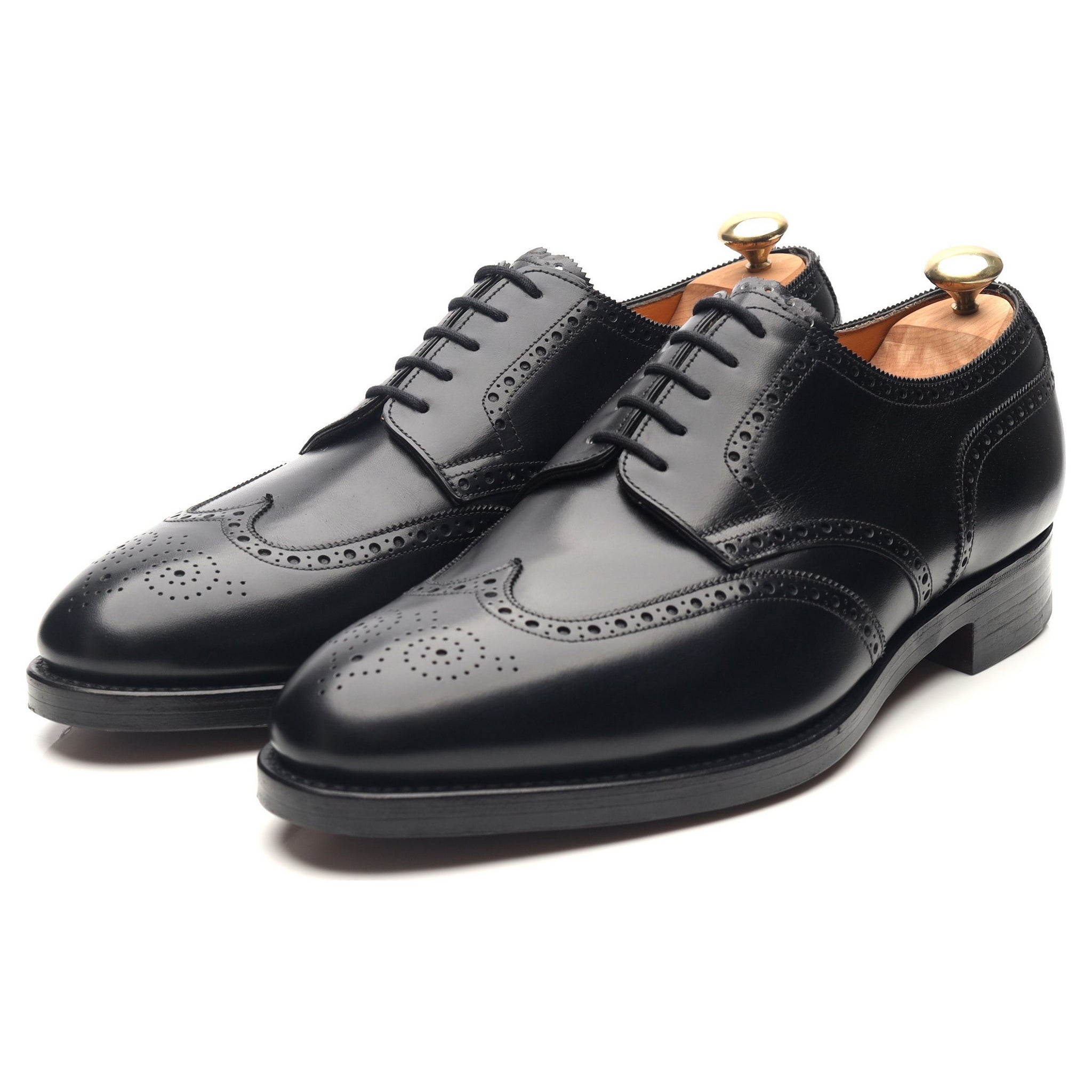 John Lobb Darby derby cuir noir UK 10.5