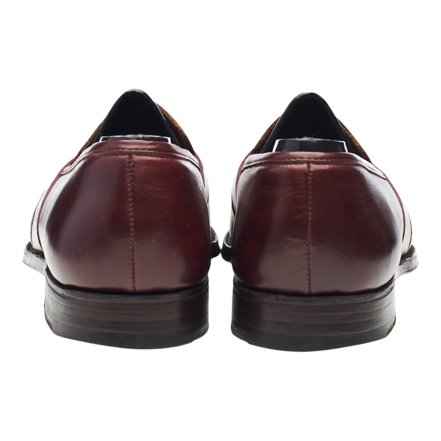 George Cleverley mocassin cuir bordeaux UK 6.5