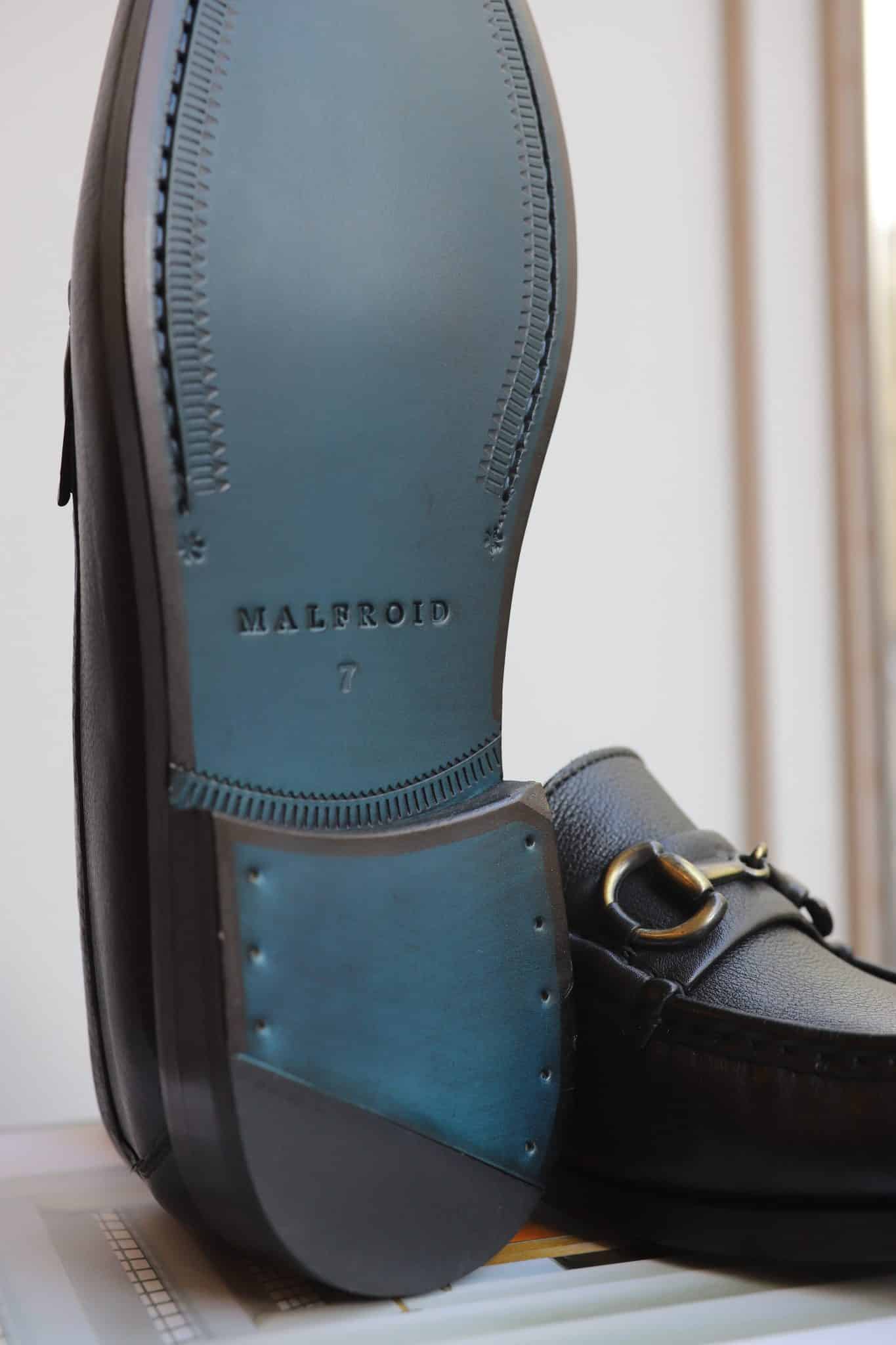 Malfroid Passy mocassin à mors cuir grainé léger