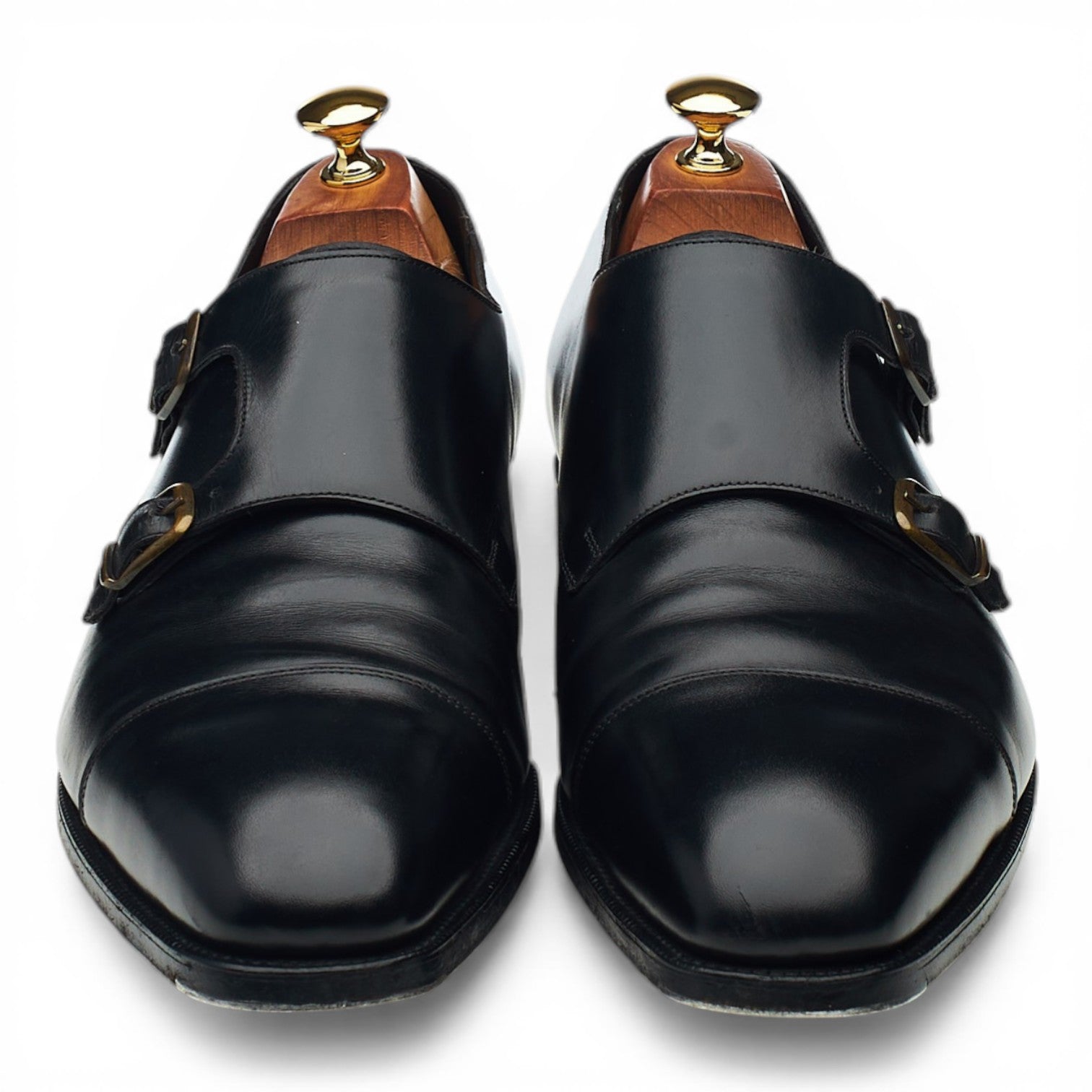 Edward Green Westminster monk cuir noir UK 10.5