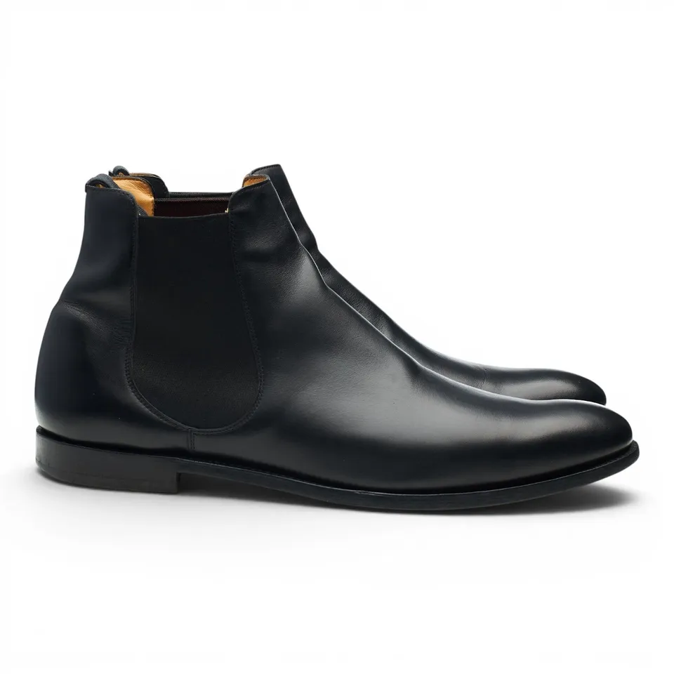 Church Houston bottines chelsea cuir noir UK 11