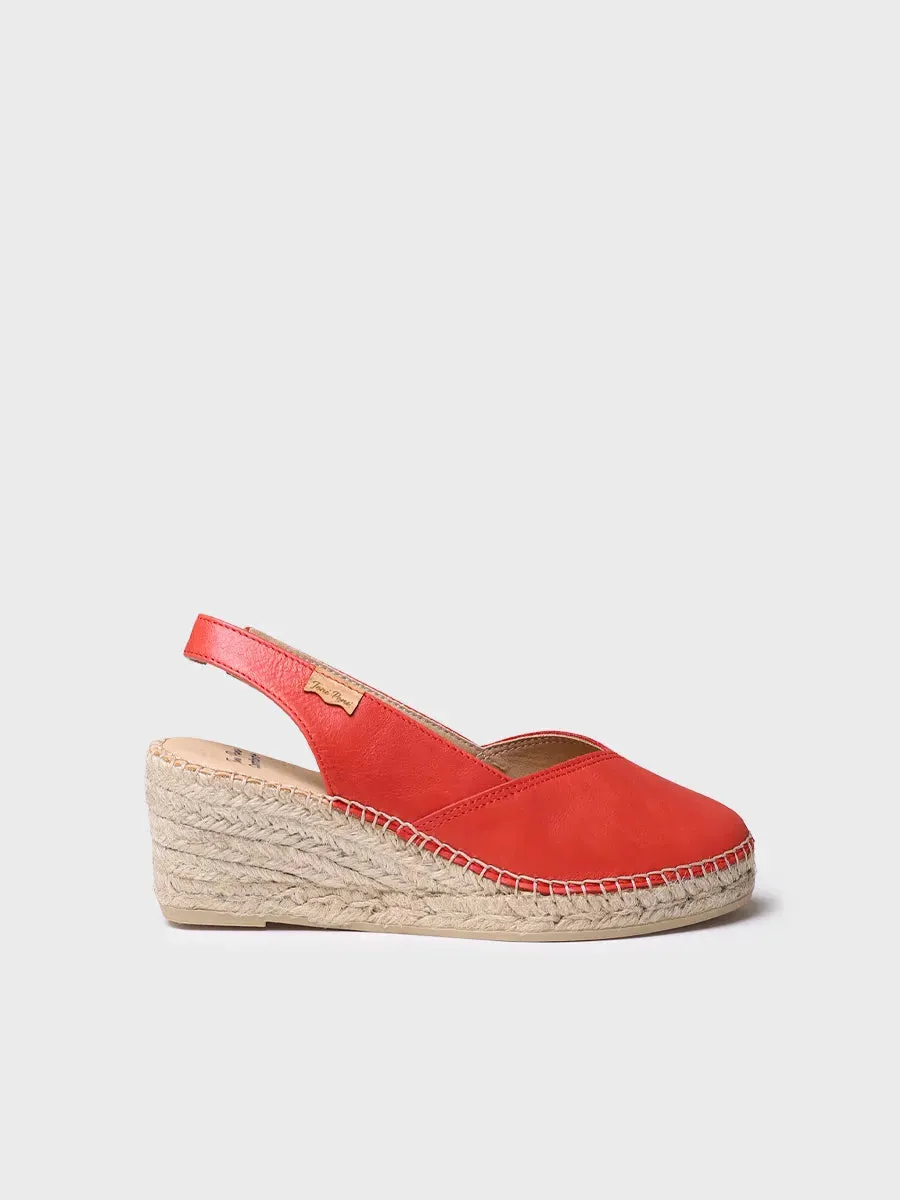 Toni Pons Termal espadrilles cuir compensées pied large